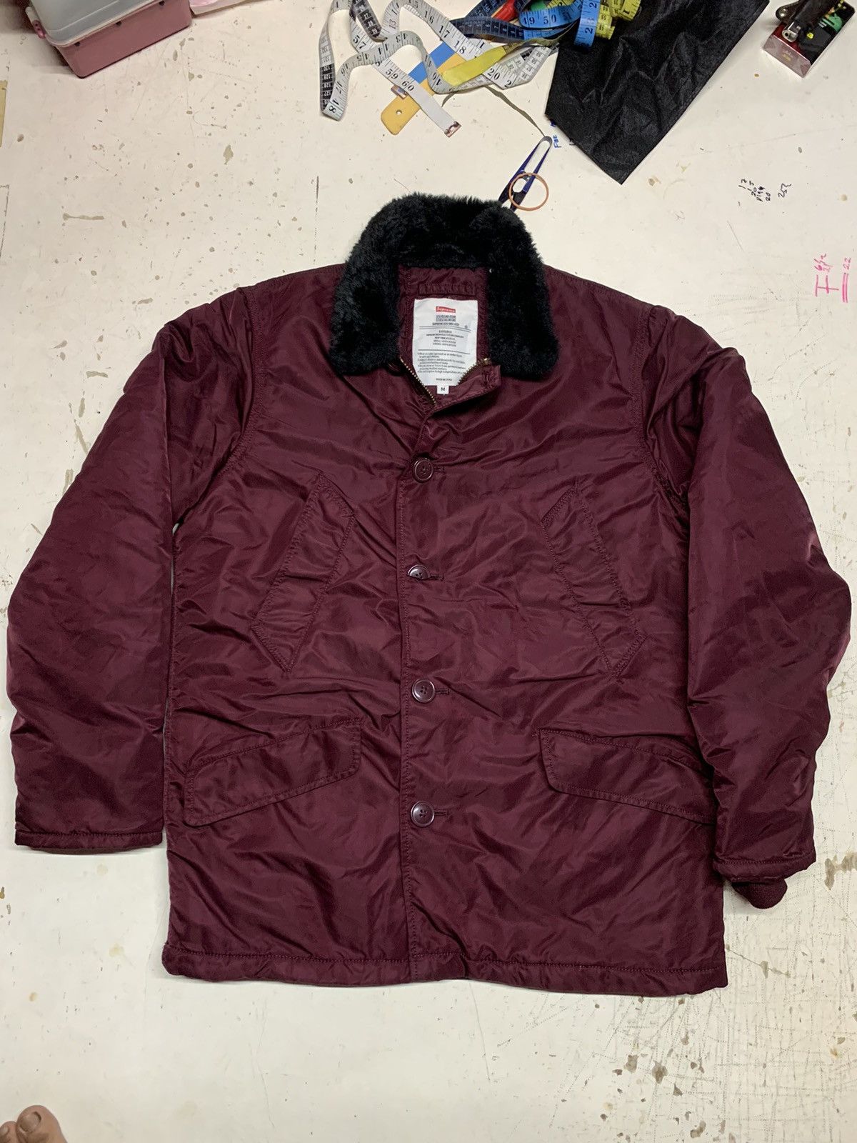 Supreme SUPREME BURGUNDY B-9 PARKA L Size US L / EU 52-54 / 3 - 17 Thumbnail