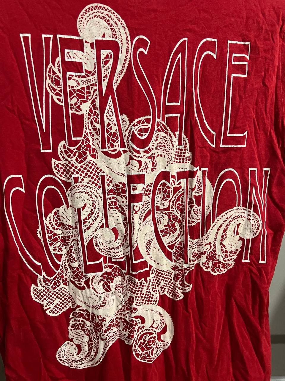 Versace VERSACE COLLECTION BY GIANNI VERSACE RED COTTON T SHIRT SZ S Size US S / EU 44-46 / 1 - 9 Thumbnail