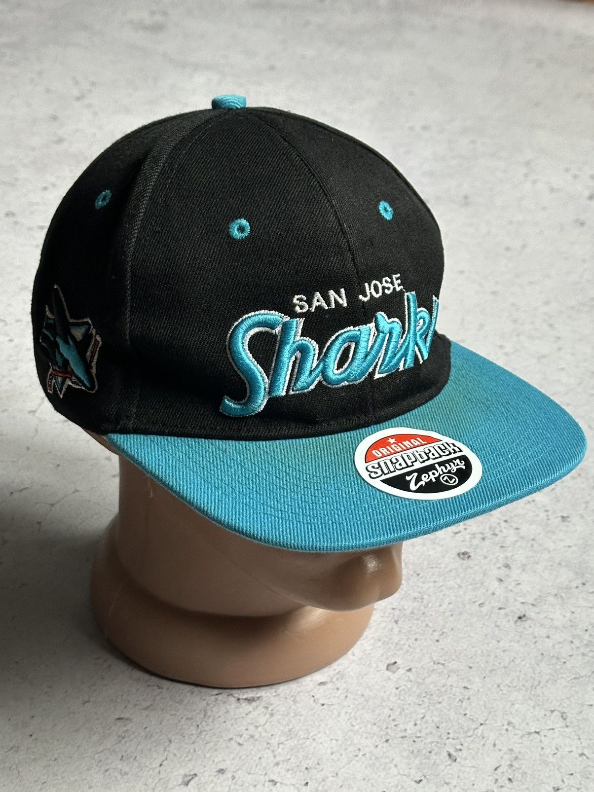 San Jose Sharks-Zephyr hot Vintage 90s Snapback Hat NHL Hockey