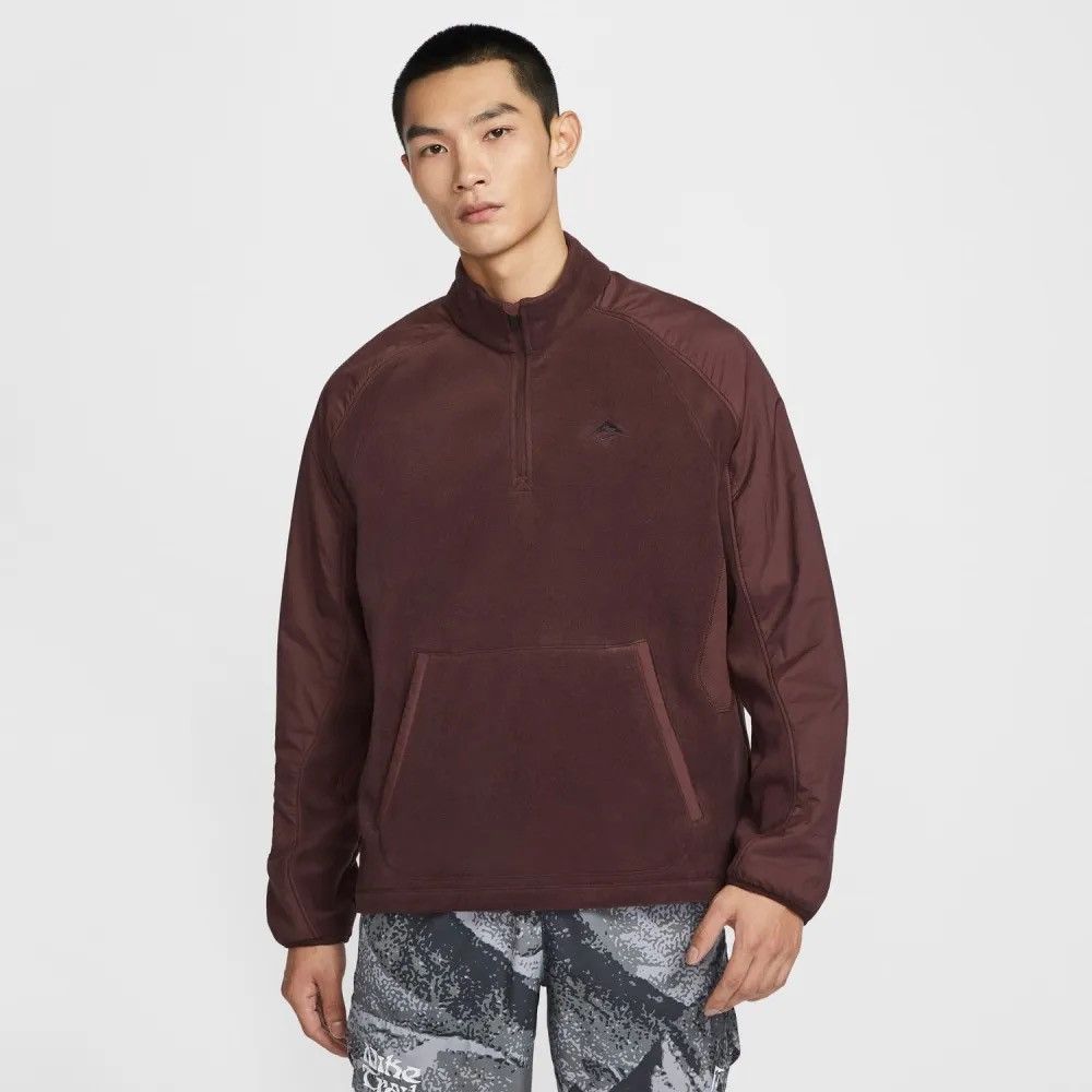 Nike Nike Trail Polartec 1/4-Zip Fleece Running Top - Burgundy Size US M / EU 48-50 / 2 - 5 Thumbnail