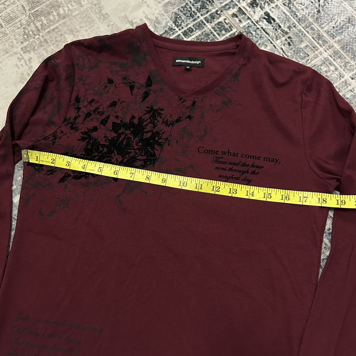 If Six Was Nine Semantic Design Flowers Long Sleeve Size US M / EU 48-50 / 2 - 13 Thumbnail