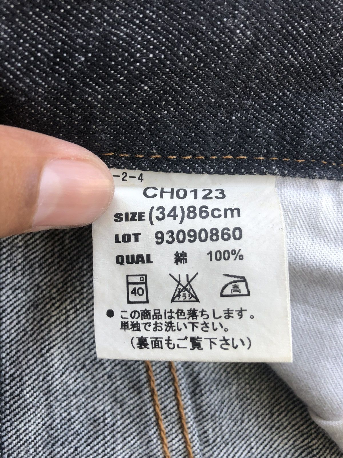 Japanese Brand Bobson Chesking Straight Cut Size US 33 - 20 Thumbnail
