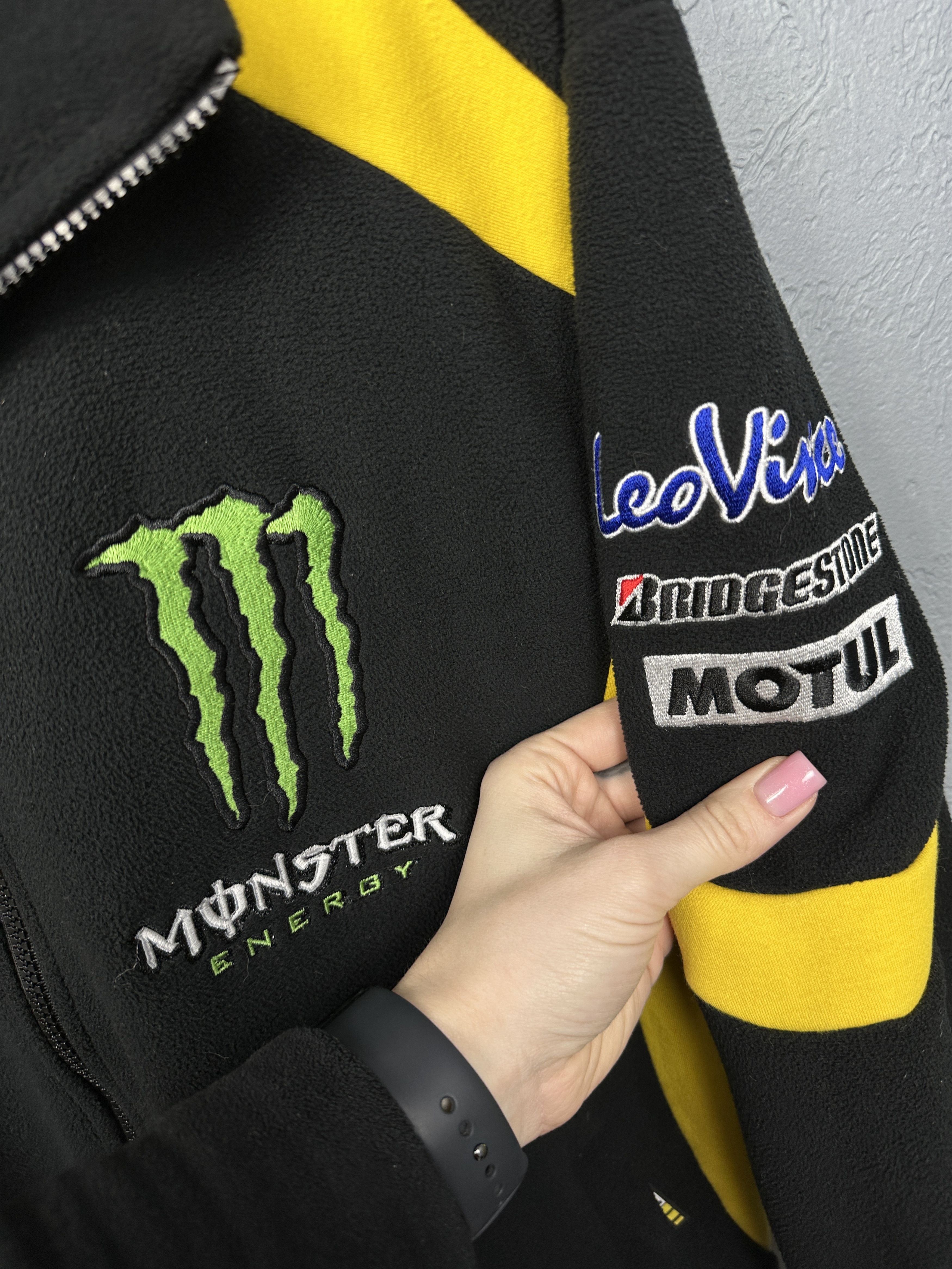 Vintage Tech3 Monster Racing Team Vintage Mens Fleece Jacket Y2K Size US XS / EU 42 / 0 - 4 Thumbnail