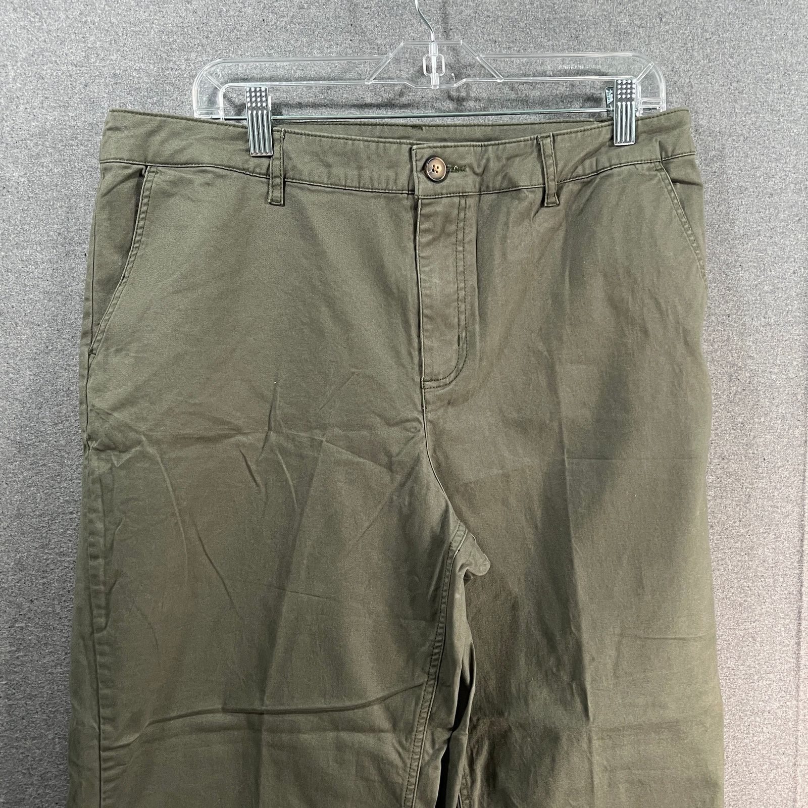 Other Denim & Co. EasyWear Twill Wide Les Crop with Frey Hem Dar Size 38" / US 16 / IT 52 - 5 Thumbnail