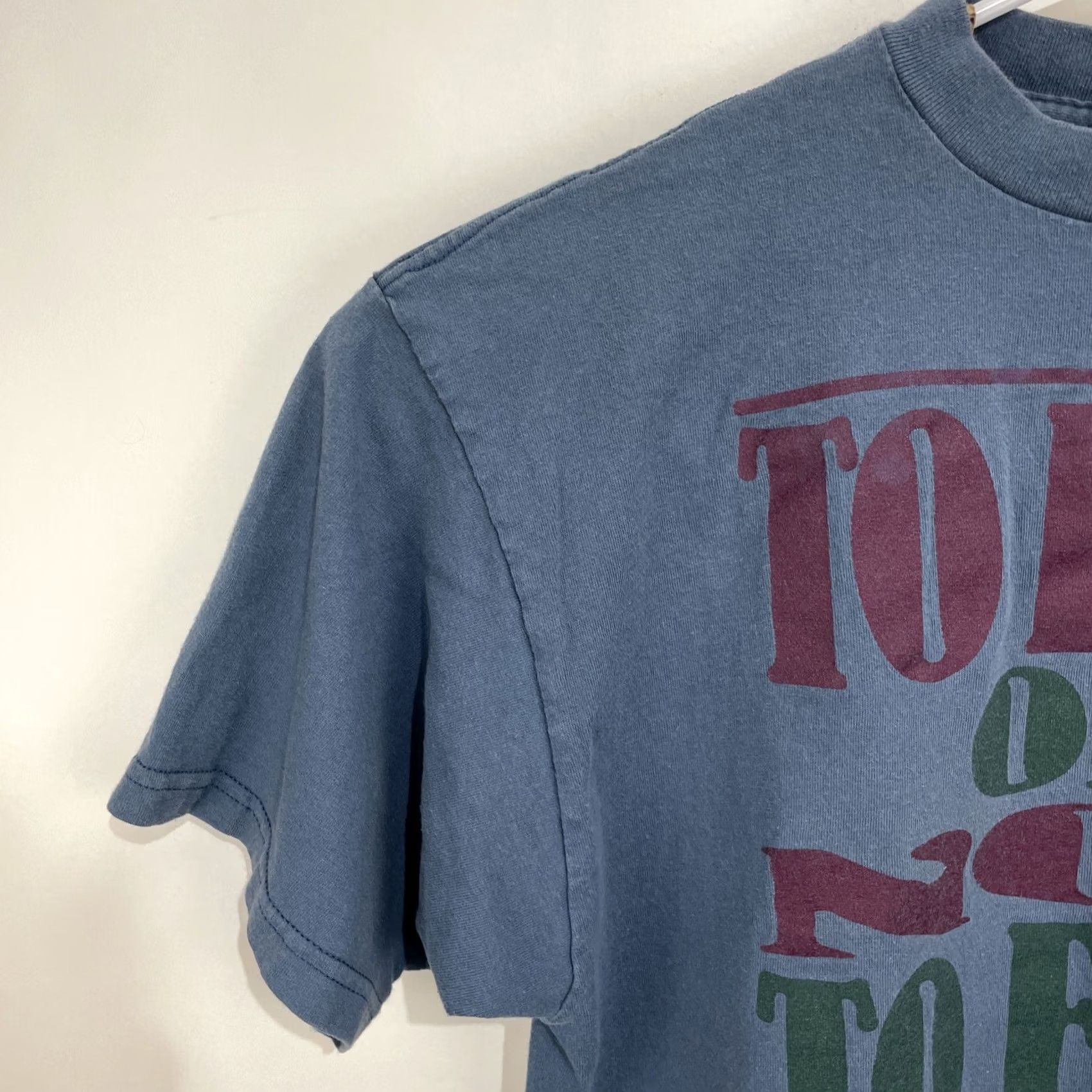 Tultex VINTAGE Tultex T-Shirt Men XL Blue Distressed Fisherman Logo Graphic Print Short Sleeve Crew Neck All Seasons Regular Fit 2000-2009 Man Size US XL / EU 56 / 4 - 4 Thumbnail