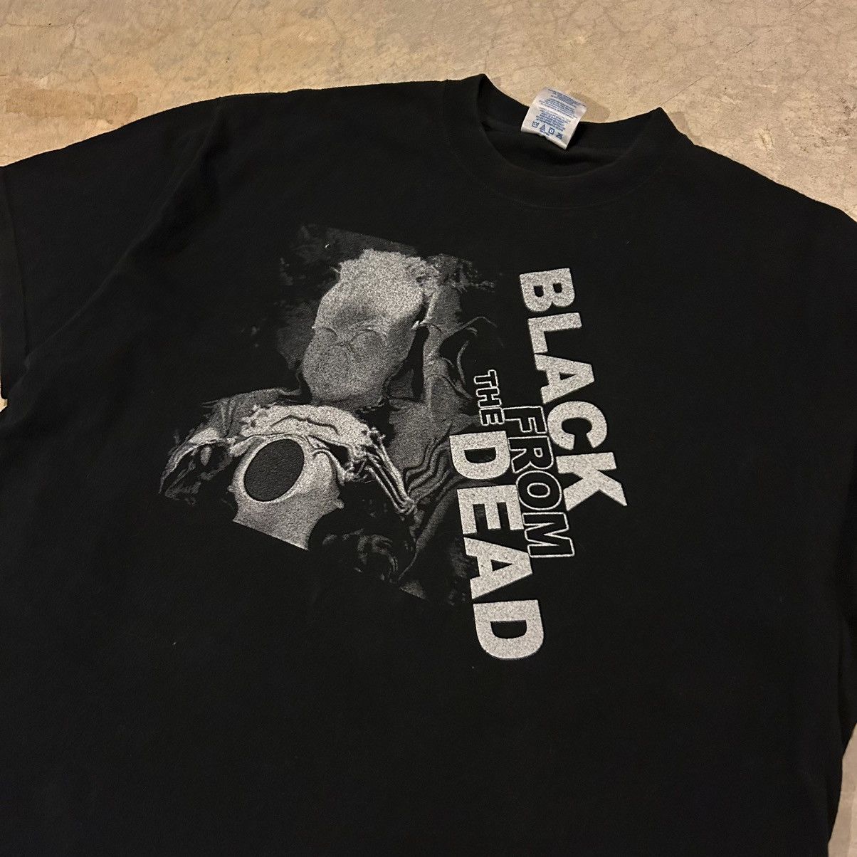 Band Tees × Vintage Crazy Vintage Y2K Black From the Dead Bile Band Tee Size US XL / EU 56 / 4 - 2 Thumbnail