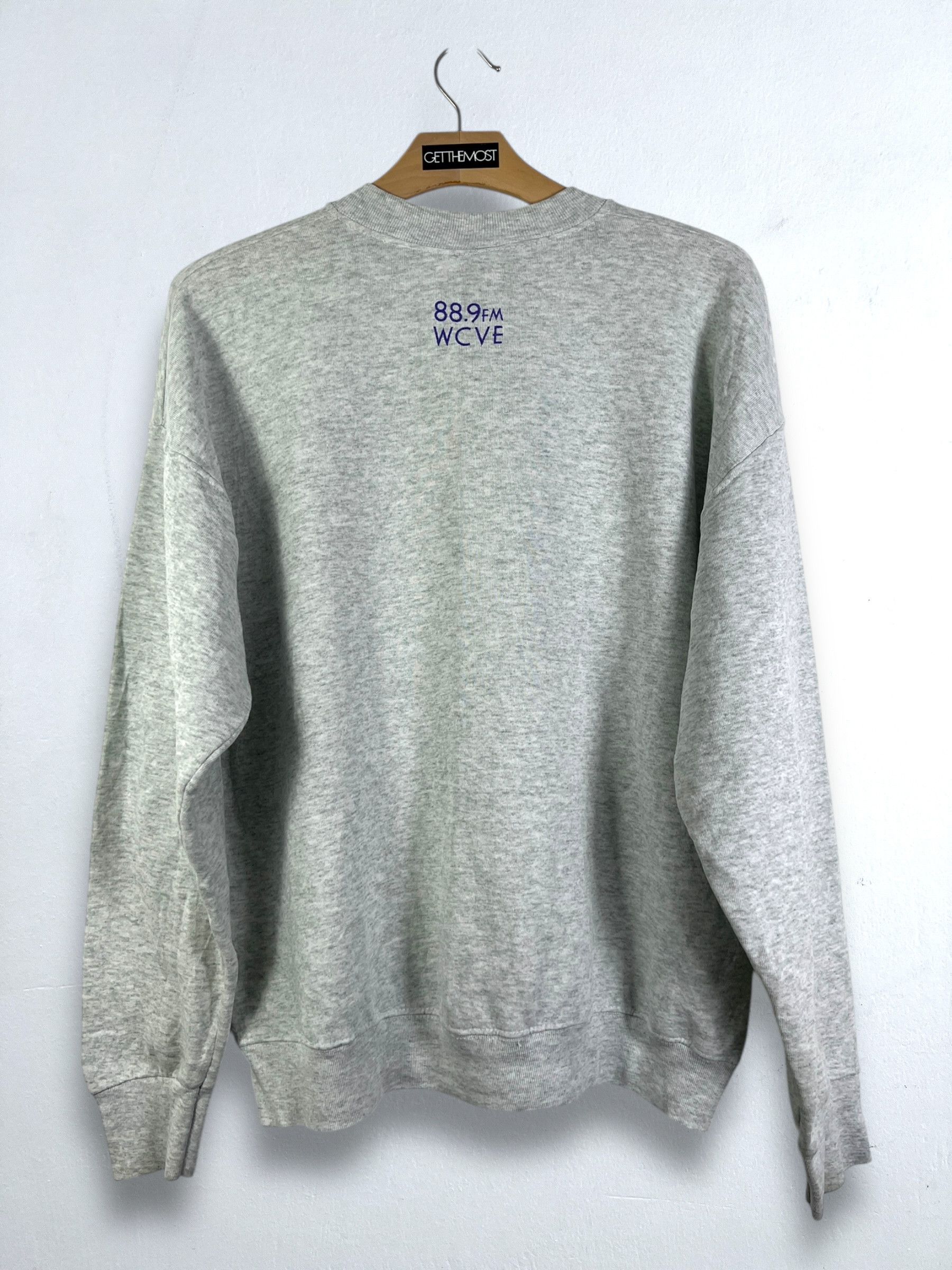 Vintage No.5068 VTG 90s 88.9fm WCVE Promo Graphic Sweatshirt (XL) Size US XL / EU 56 / 4 - 7 Thumbnail