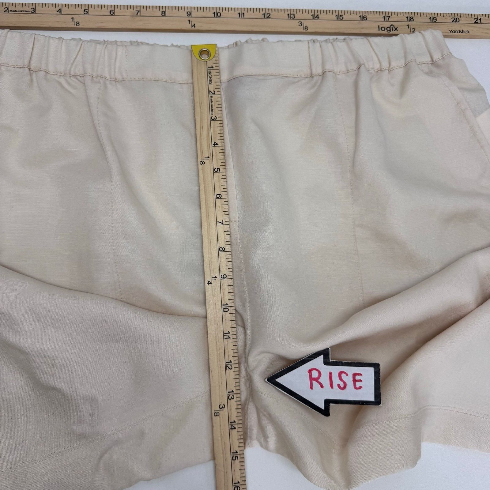 Marina Rinaldi Marina Rinaldi Recali Linen Blend Cropped Pant PLUS size 20 Size 42" / US 20 - 5 Thumbnail