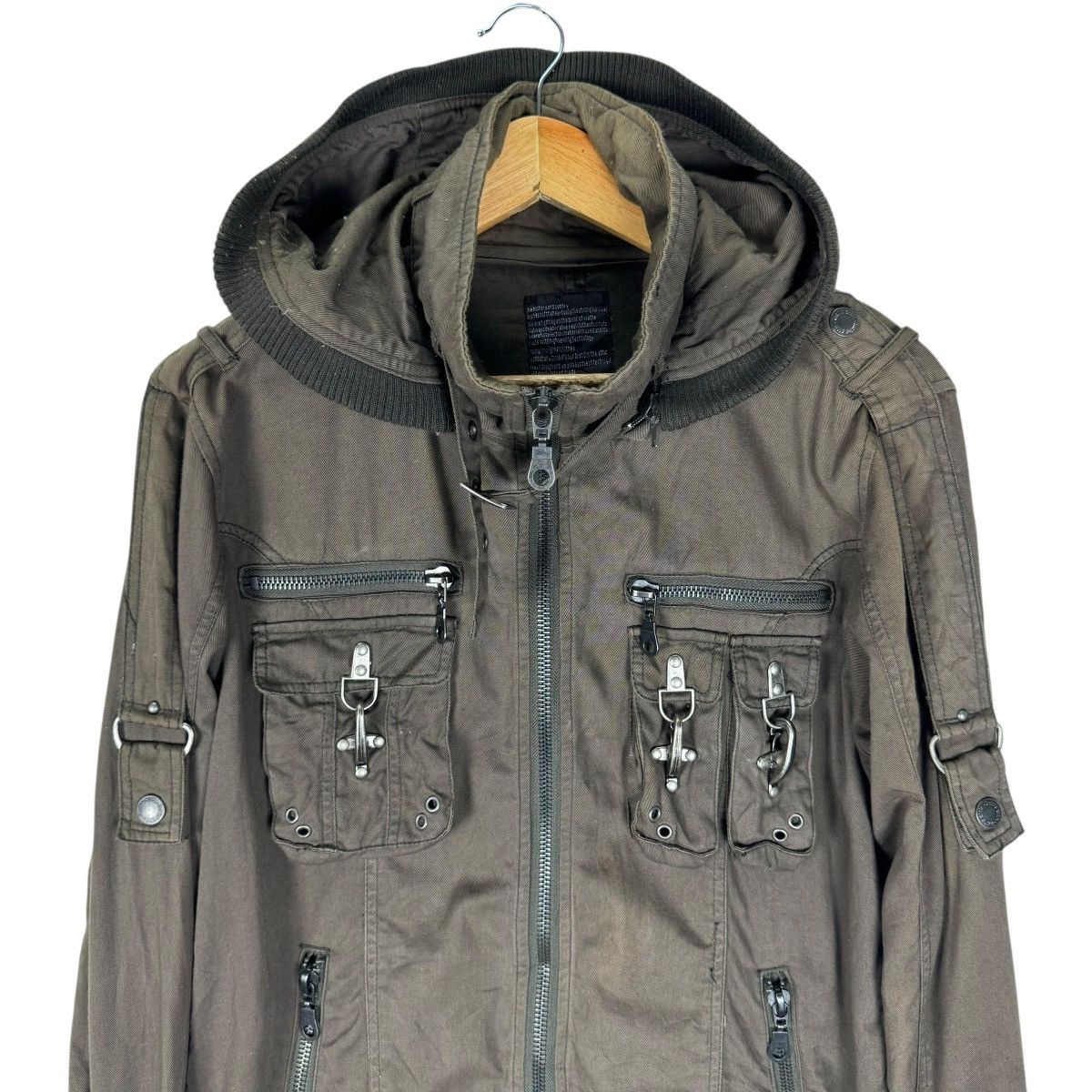 If Six Was Nine 🌟IN THE ATTIC HOODIE BONDAGE JACKET Size L / US 10 / IT 46 - 2 Thumbnail