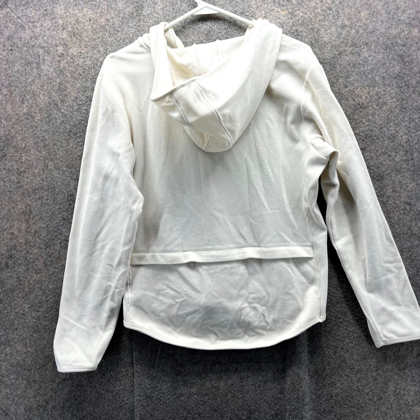 Tommy Hilfiger Tommy Hilfiger Hoodie Womens Large Beige Fleece Full Zip Sweatshirt with Logo Size L / US 10 / IT 46 - 2 Thumbnail