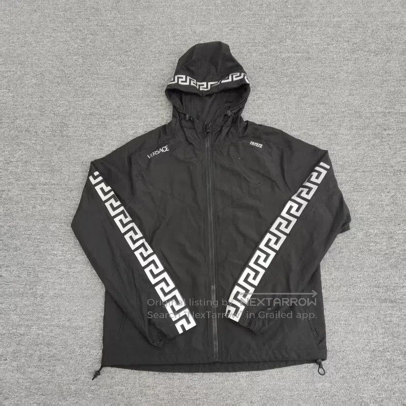 Versace Versace Back-patterned zippered casual jacket jacket Size US L / EU 52-54 / 3 - 1 Thumbnail