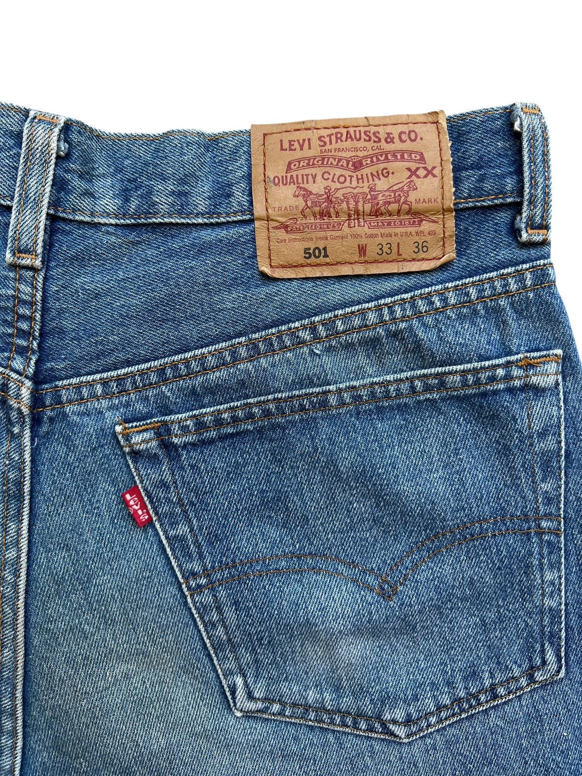 Levi's Vintage 90s Levis 501 Stonewash Usa Denim Jeans 32x31 Size US 32 / EU 48 - 8 Thumbnail