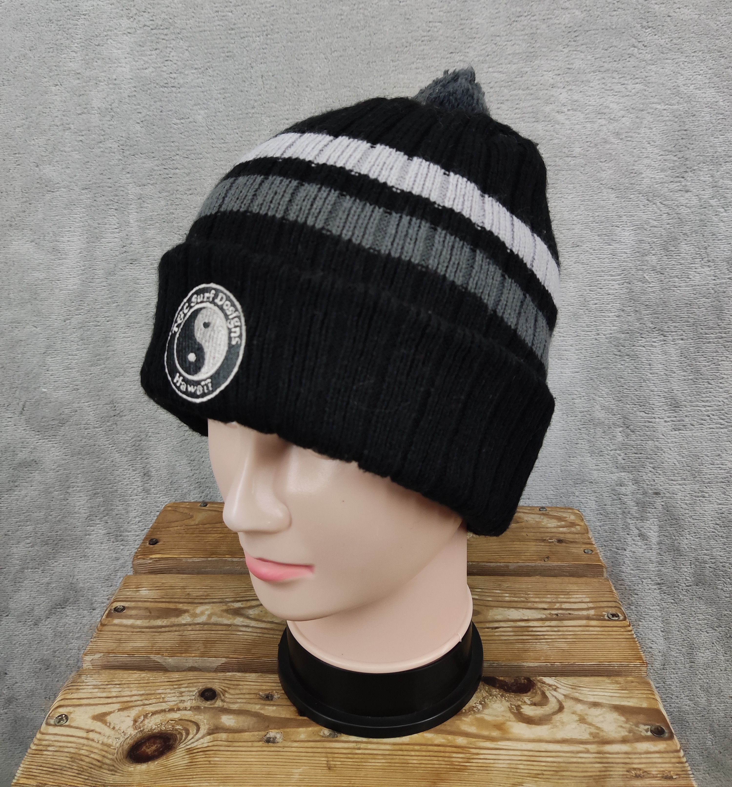 Vintage Vintage T&C Surf Design Beanie Hat Size ONE SIZE - 3 Thumbnail