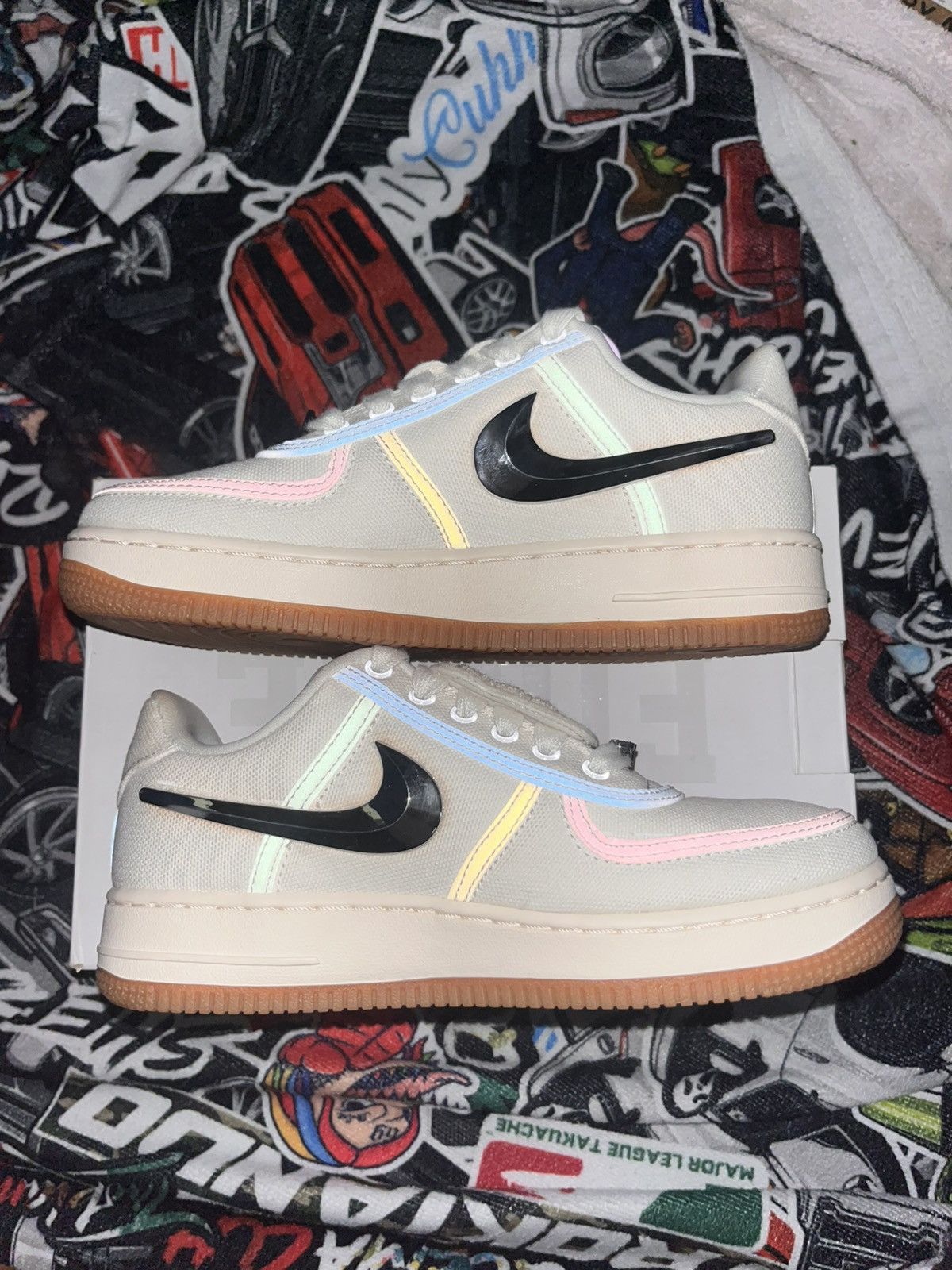 Nike × Travis Scott 2018 Travis Scott x Air Force 1 ‘Sail’ Size US 5 / EU 37 - 2 Thumbnail