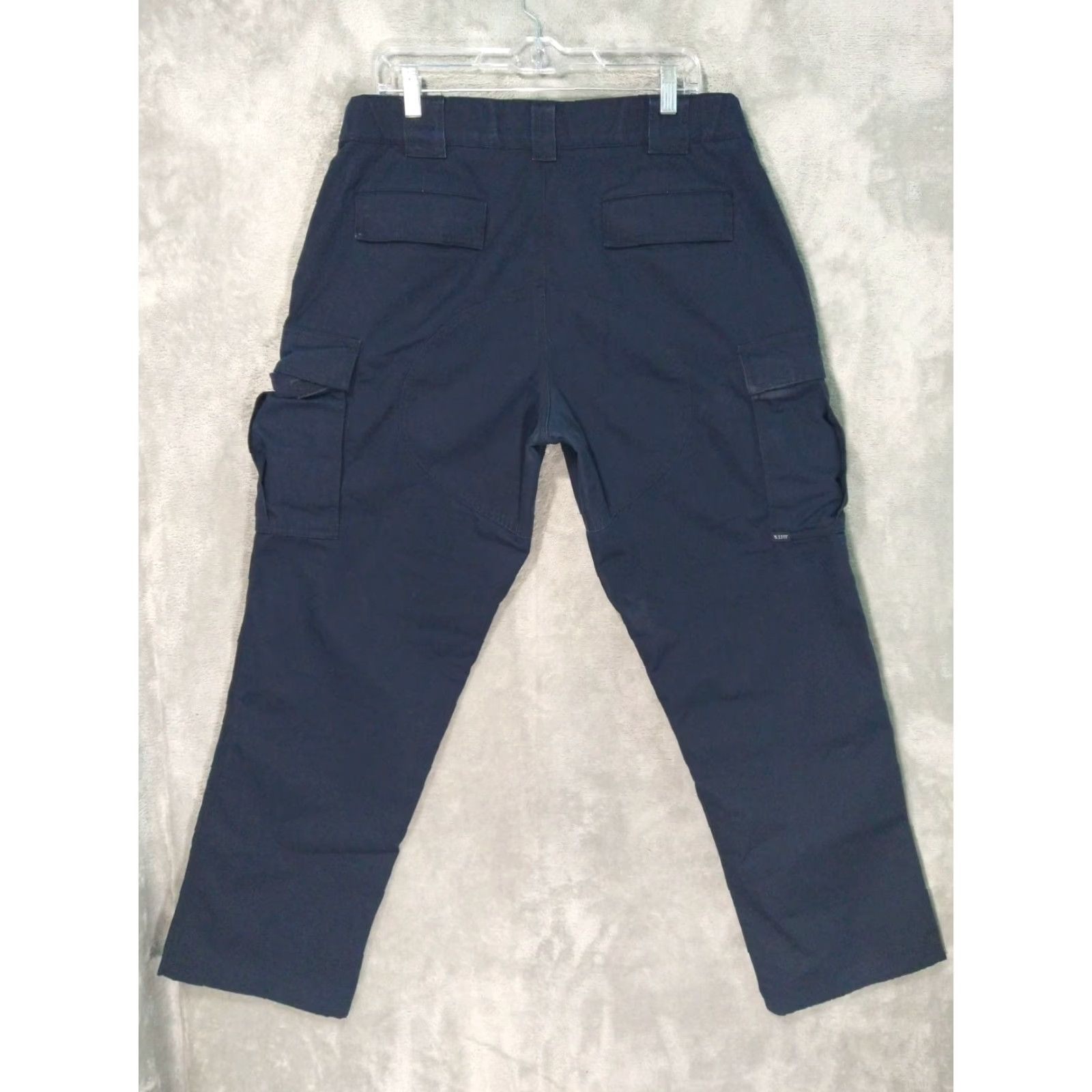 Vintage 5.11 Tactical Pants Womens 16 Blue Cargo TDU Ripstop Cotton Polyester Military Army Workwear Pants Size 38" / US 16 / IT 52 - 2 Thumbnail