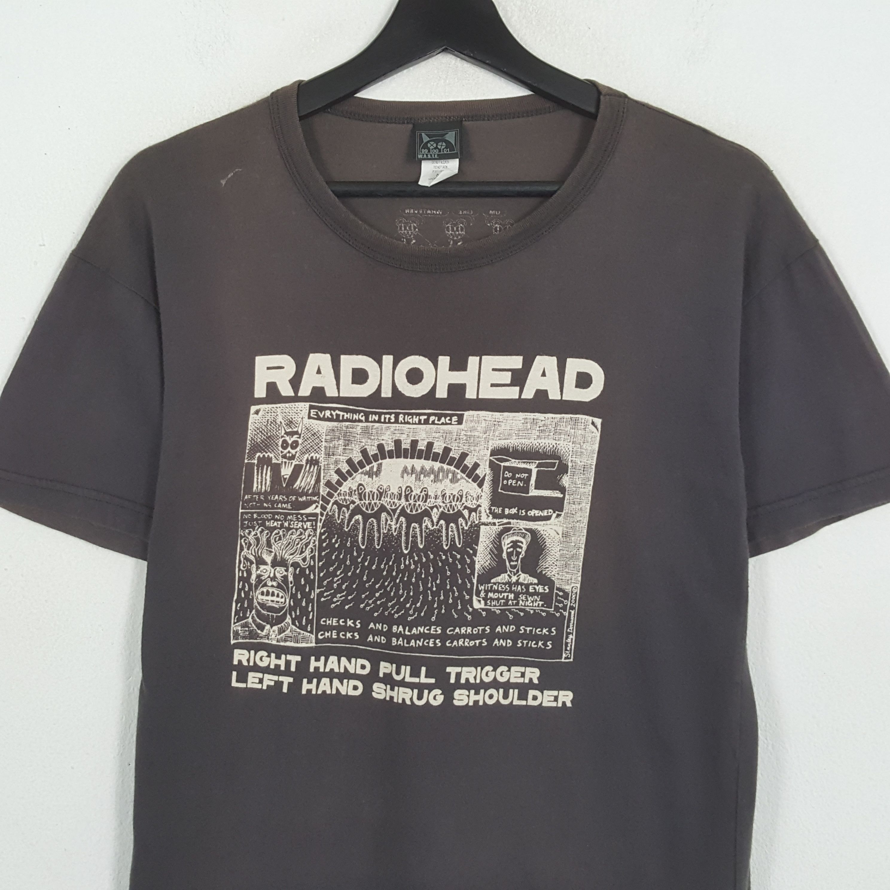 Band Tees × Vintage RADIOHEAD Rock Band Music Tshirt Streetwear Style Size US M / EU 48-50 / 2 - 2 Thumbnail