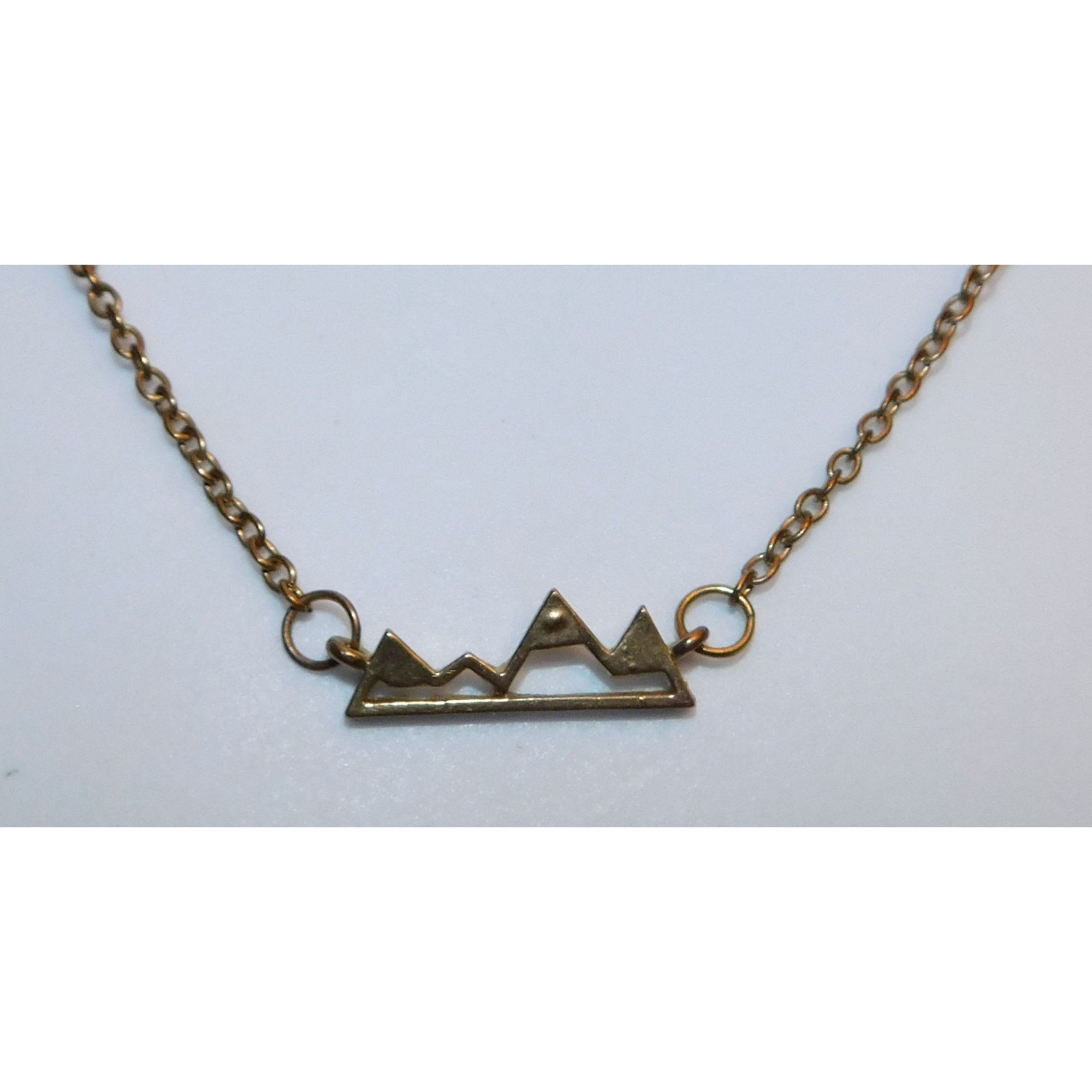 Other Dainty Minimalist Mountain Gold Tone Necklace Size ONE SIZE - 2 Thumbnail