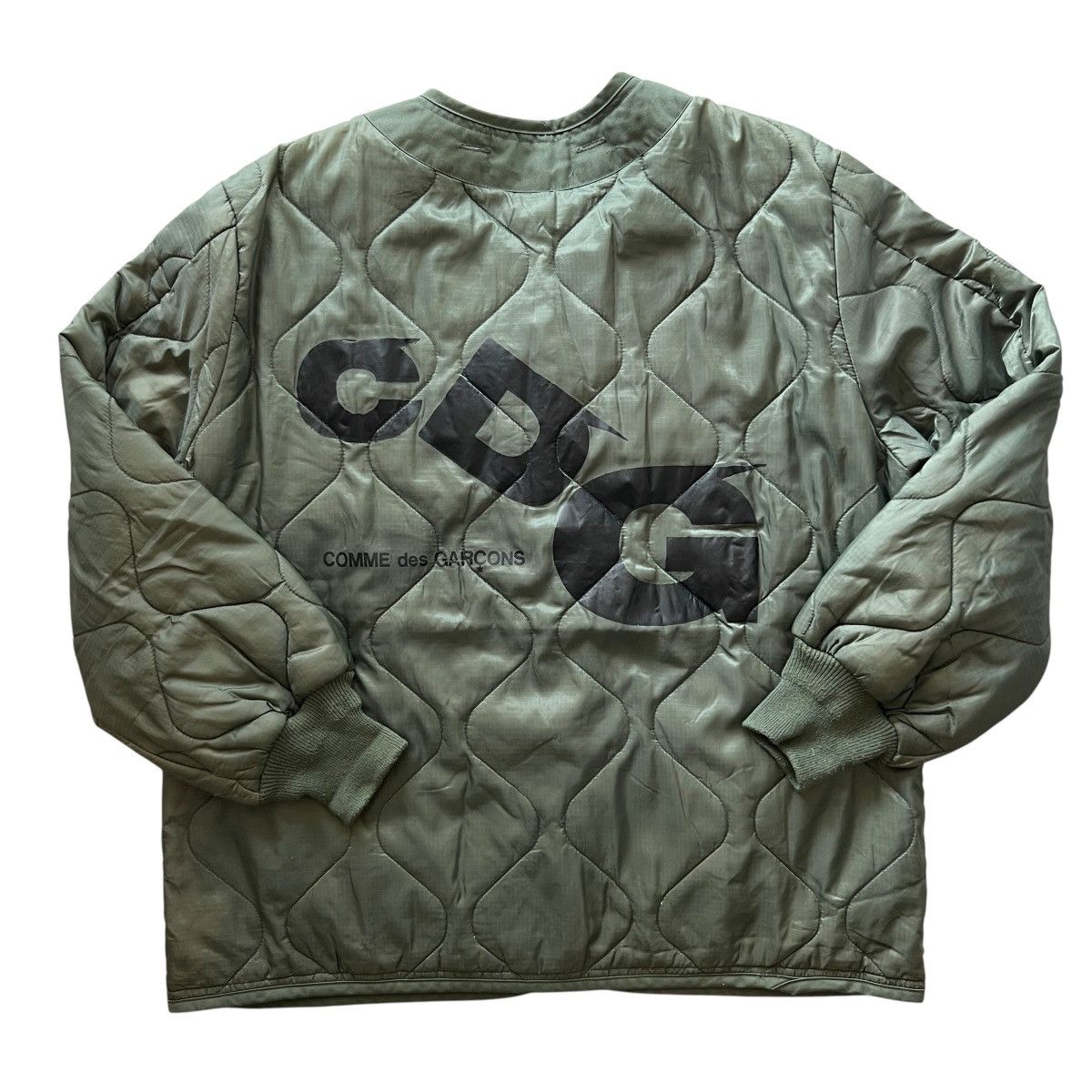 Alpha Industries × CDG by Comme des Garcons Vintage 00s CDG Alpha Industries Quilted Liner Jacket Size US L / EU 52-54 / 3 - 1 Thumbnail