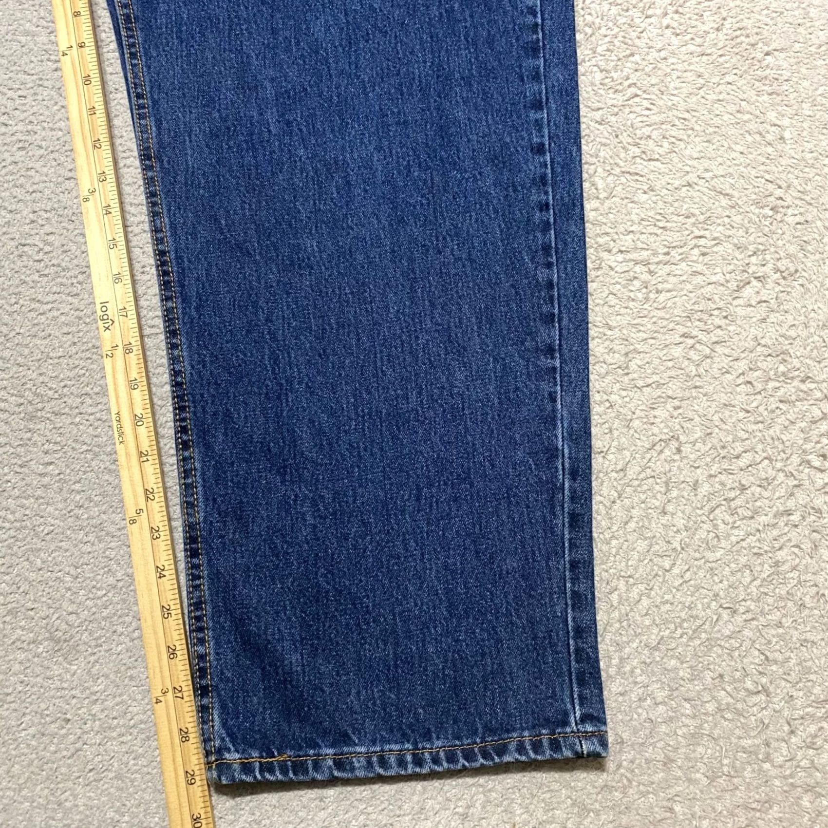 Levi's Levi's 550 Jeans Mens 48x30 Blue Denim Relaxed Fit Straight Leg Medium Wash Size US 32 / EU 48 - 6 Thumbnail