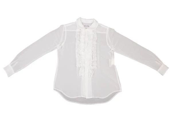 Comme des Garcons Comme Des Garcons White Vintage Design Shirt Top Size M / US 6-8 / IT 42-44 - 2 Thumbnail