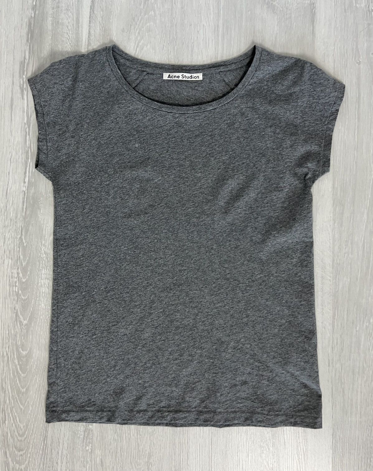 Acne Studios ACNE Studios Women's T-SHIRT Cotton Grey Size S Size S / US 4 / IT 40 - 4 Thumbnail