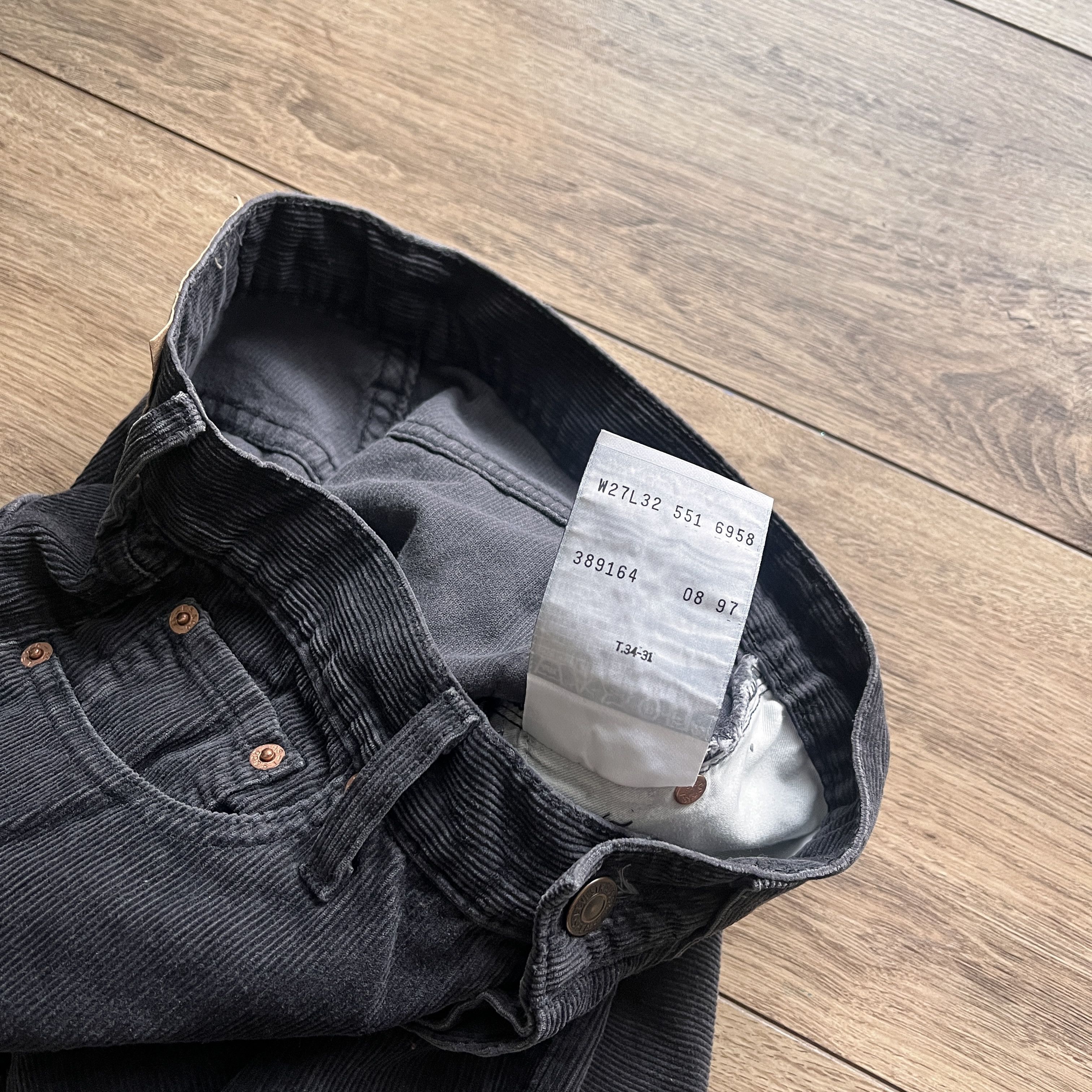 Levi's × Vintage Vintage y2k Corduroy Levis 551 Denim USA Size US 27 - 6 Thumbnail