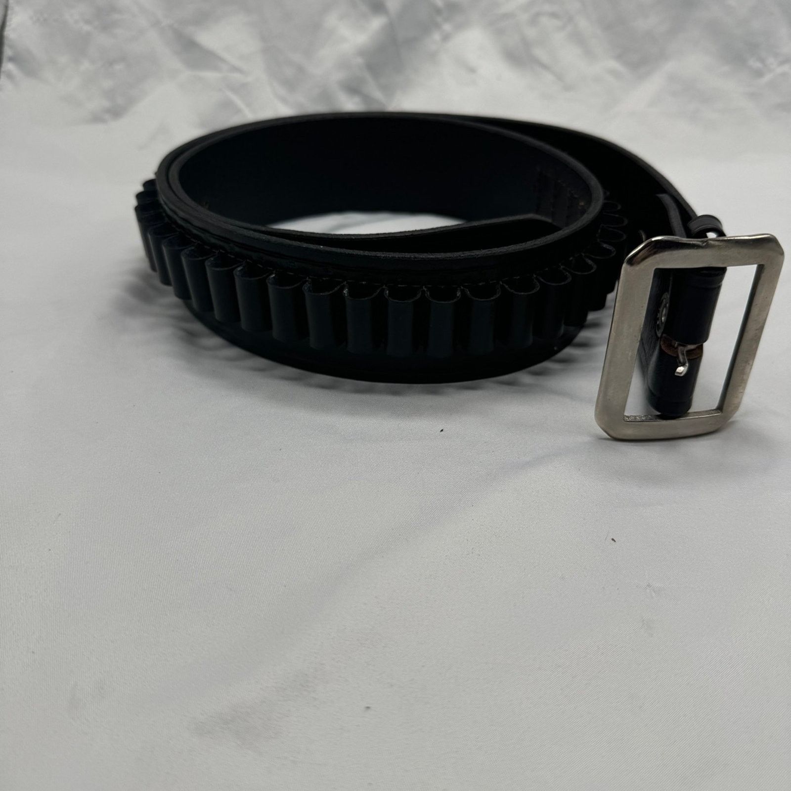 NBDN Nobrandedon NWOT! Thick leather bullet holder belt Size 44 - 2 Thumbnail