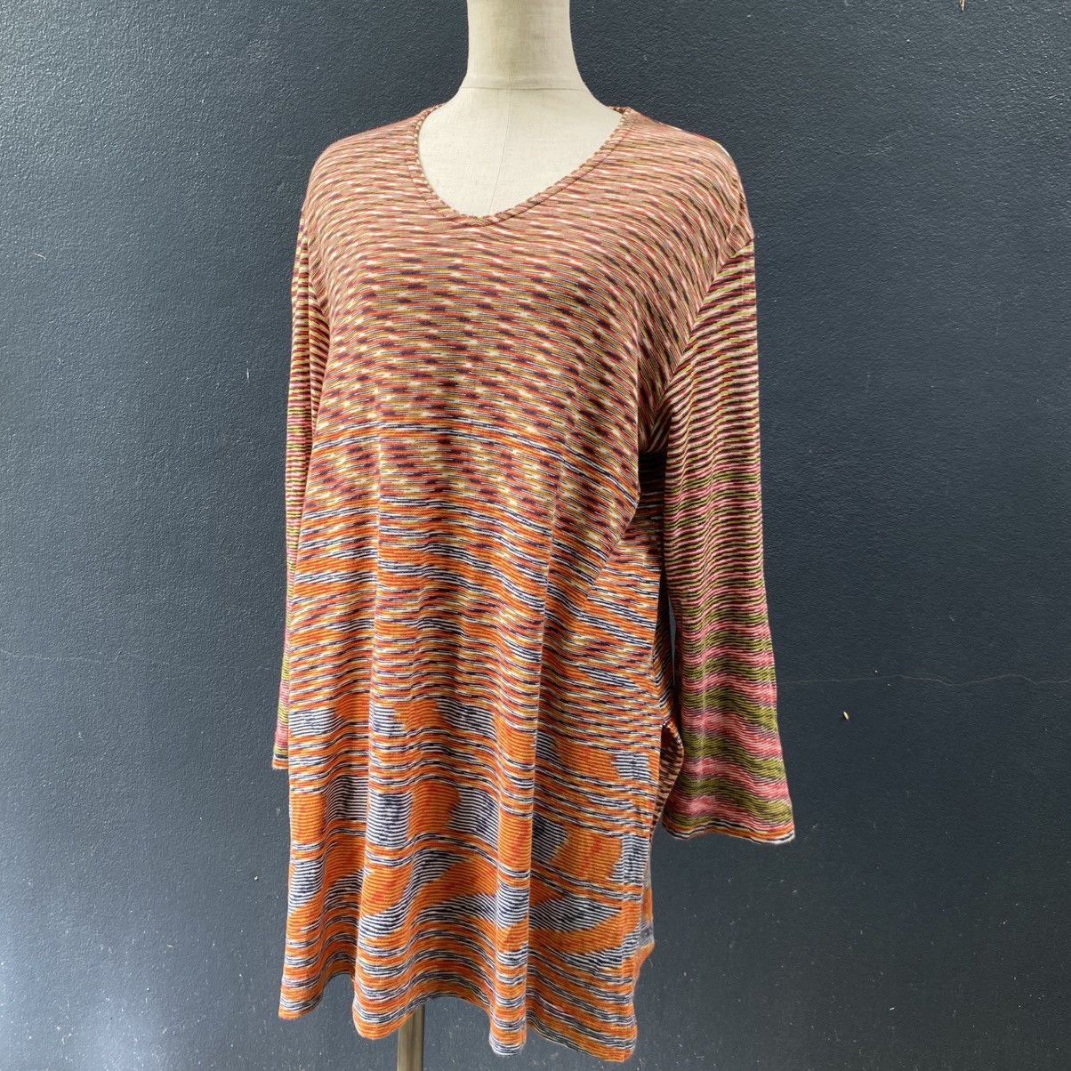 Missoni Missoni Multicolor Knit V-Neck Dress Size M / US 6-8 / IT 42-44 - 15 Thumbnail