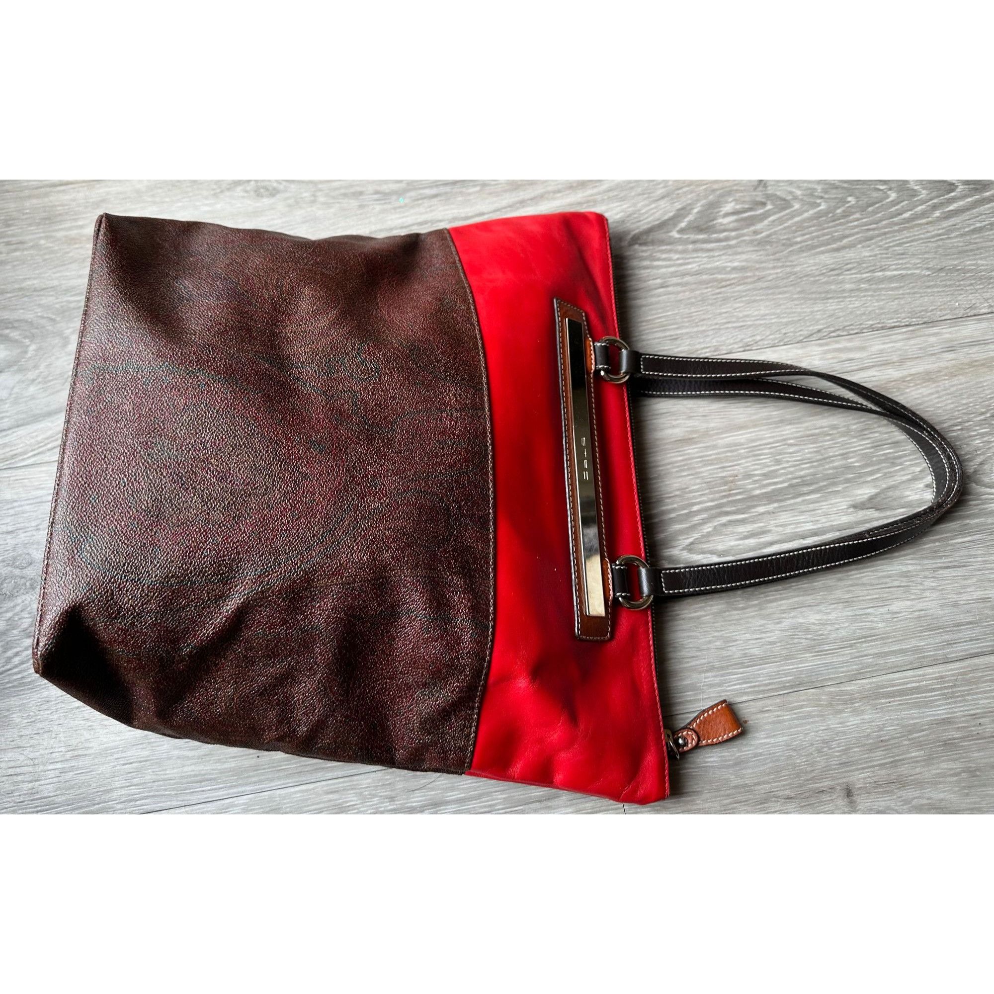Etro ETRO Milano Limited Edition Red Leather and Coated Paisley C Size ONE SIZE - 6 Thumbnail