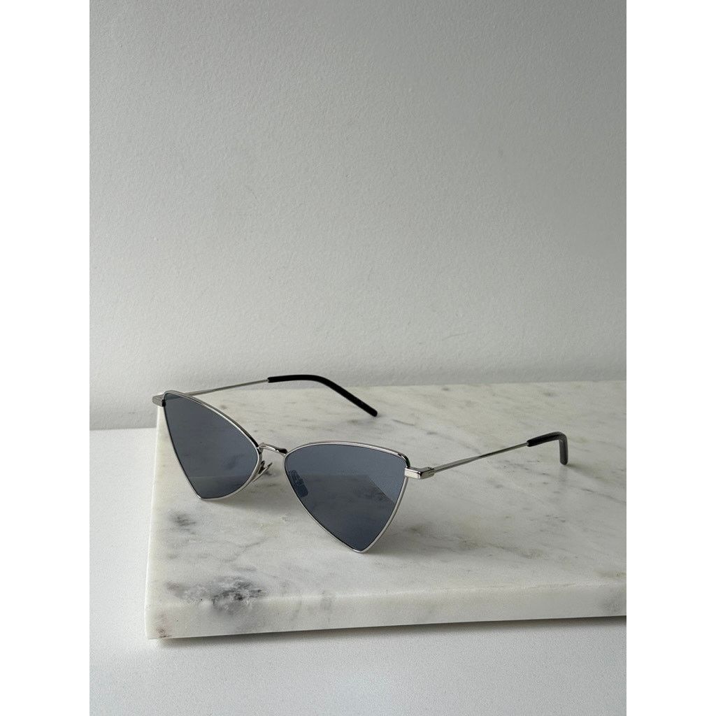 Saint Laurent Paris NEW Saint Laurent SL303 Jerry Sunglasses in Silver Mirror Size ONE SIZE - 6 Thumbnail