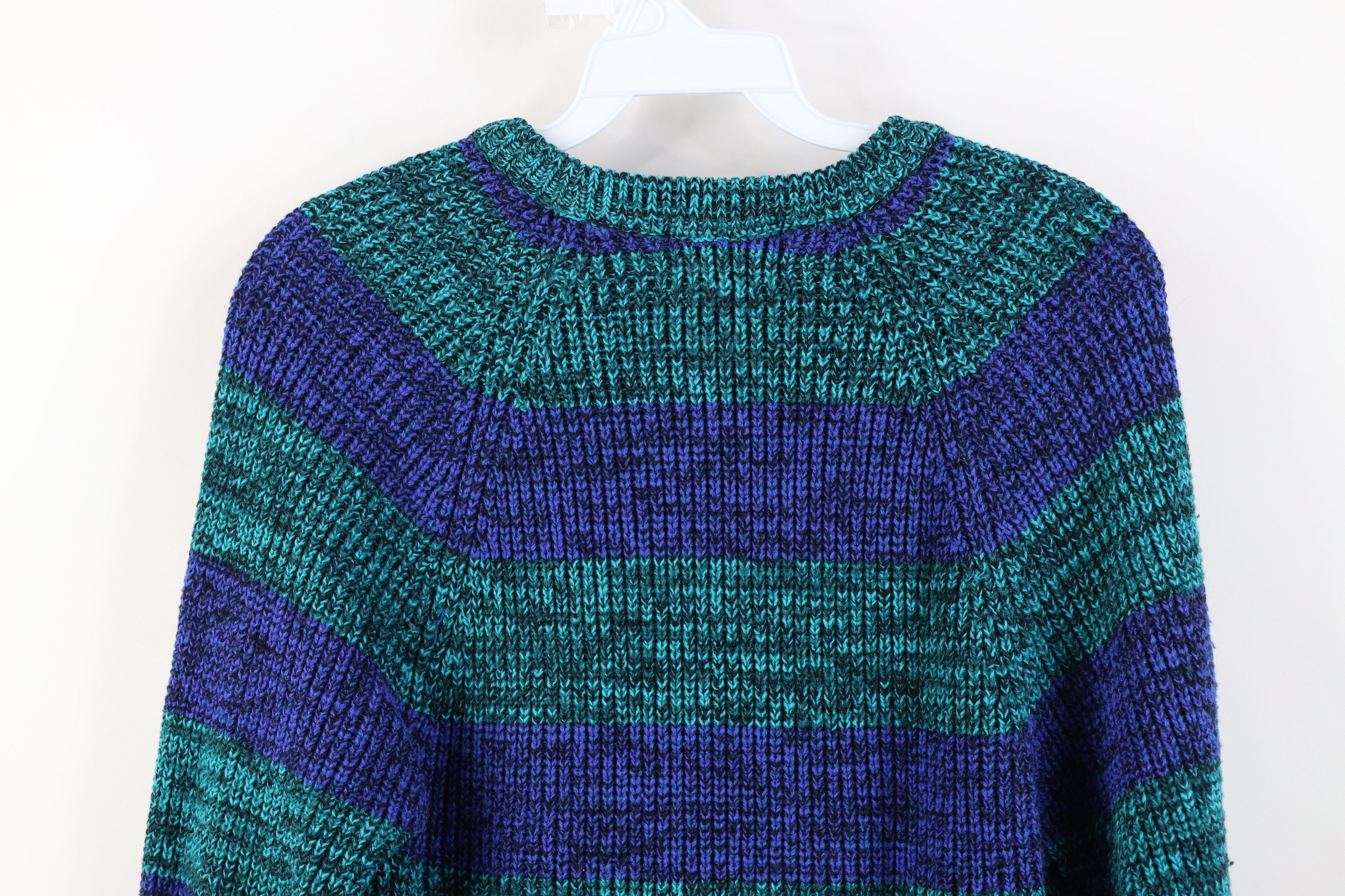 Vintage Vintage 90s Streetwear Block Ribbed Knit Crewneck Sweater Size S / US 4 / IT 40 - 10 Thumbnail