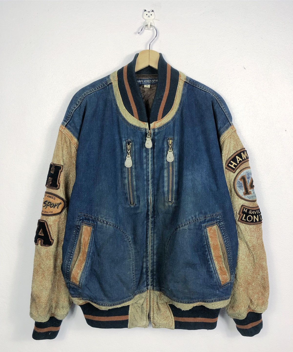 Hardy Amies × Vintage Rare Vintage Hardy Amies London Bombers Jacket Size US XL / EU 56 / 4 - 2 Thumbnail