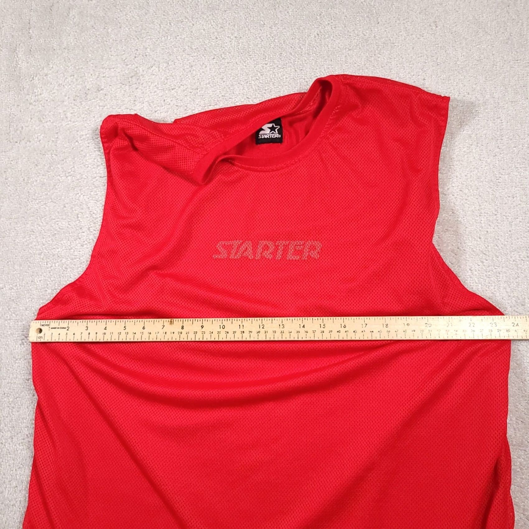 Starter Starter Sleeveless Reversible Basketball Jersey Red Mens Size XL Size US XL / EU 56 / 4 - 6 Thumbnail