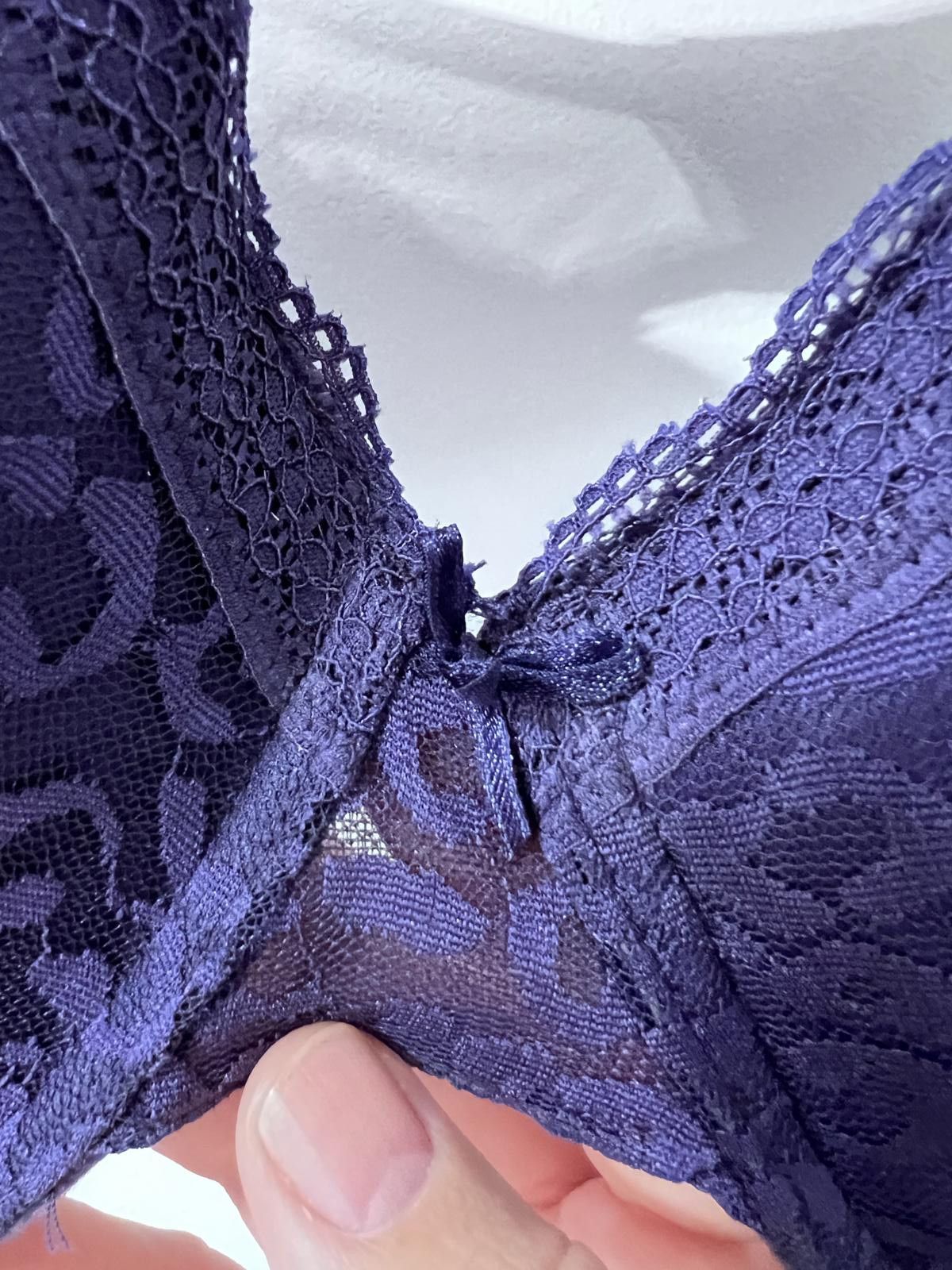 Other Yours Navy Blue Lace Bra – Size 44E Size ONE SIZE - 5 Thumbnail