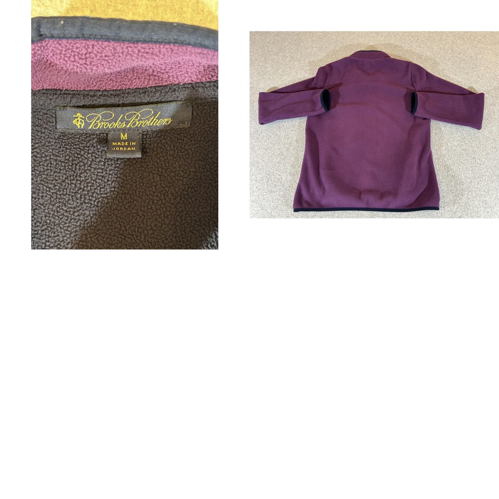 Brooks Brothers Brooks Brothers Jacket Womens Medium Purple Fleece Full Zip Coat Windbreaker Logo Zipper Pockets Short Coat Casual Mens? Size M / US 6-8 / IT 42-44 - 8 Thumbnail