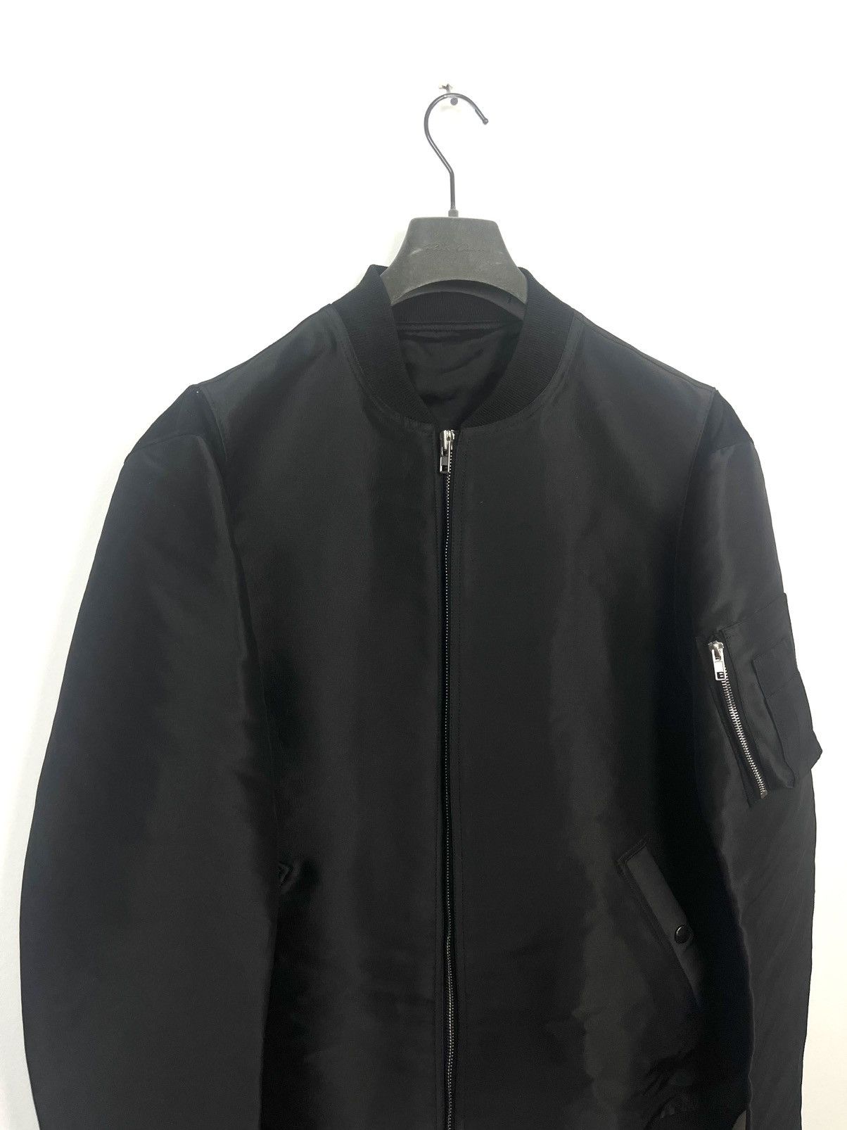 Rick Owens SS15 ‘FAUN’ Leather Embellished Silk Blend Bomber Size US XL / EU 56 / 4 - 2 Thumbnail