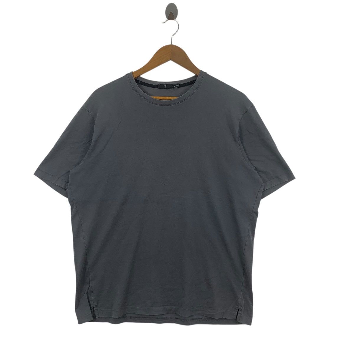 Jil Sander JIL SANDER x UNIQLO +J Collection Plain Gray Baggy Tee Shirt Size US L / EU 52-54 / 3 - 3 Thumbnail