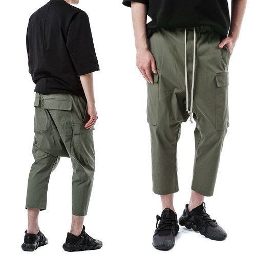 Rick Owens Rick Owens SS17 "WALRUS" Drawstring Cropped Cargo Pants EUCA Size US 34 / EU 50 - 1 Thumbnail