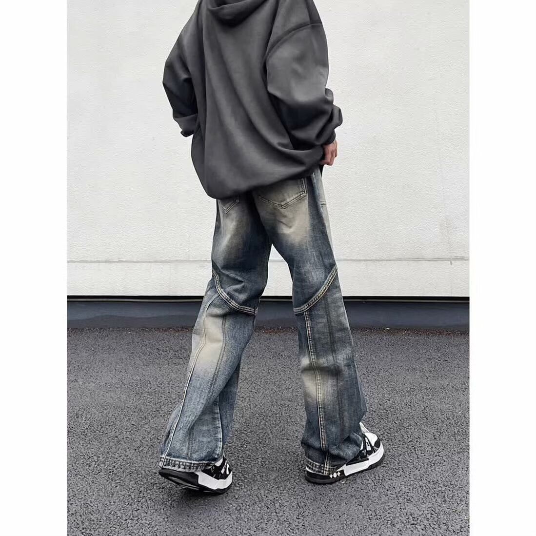 Japanese Brand Loose straight leg casual high street jeans Size US 32 / EU 48 - 3 Thumbnail
