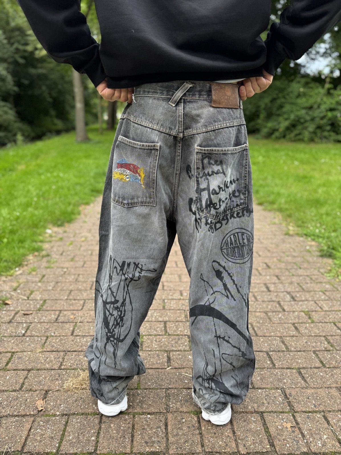 Fubu Rare Fubu Baggy Jeans Vintage X Harlem Globetrotters Size US 36 / EU 52 - 5 Thumbnail