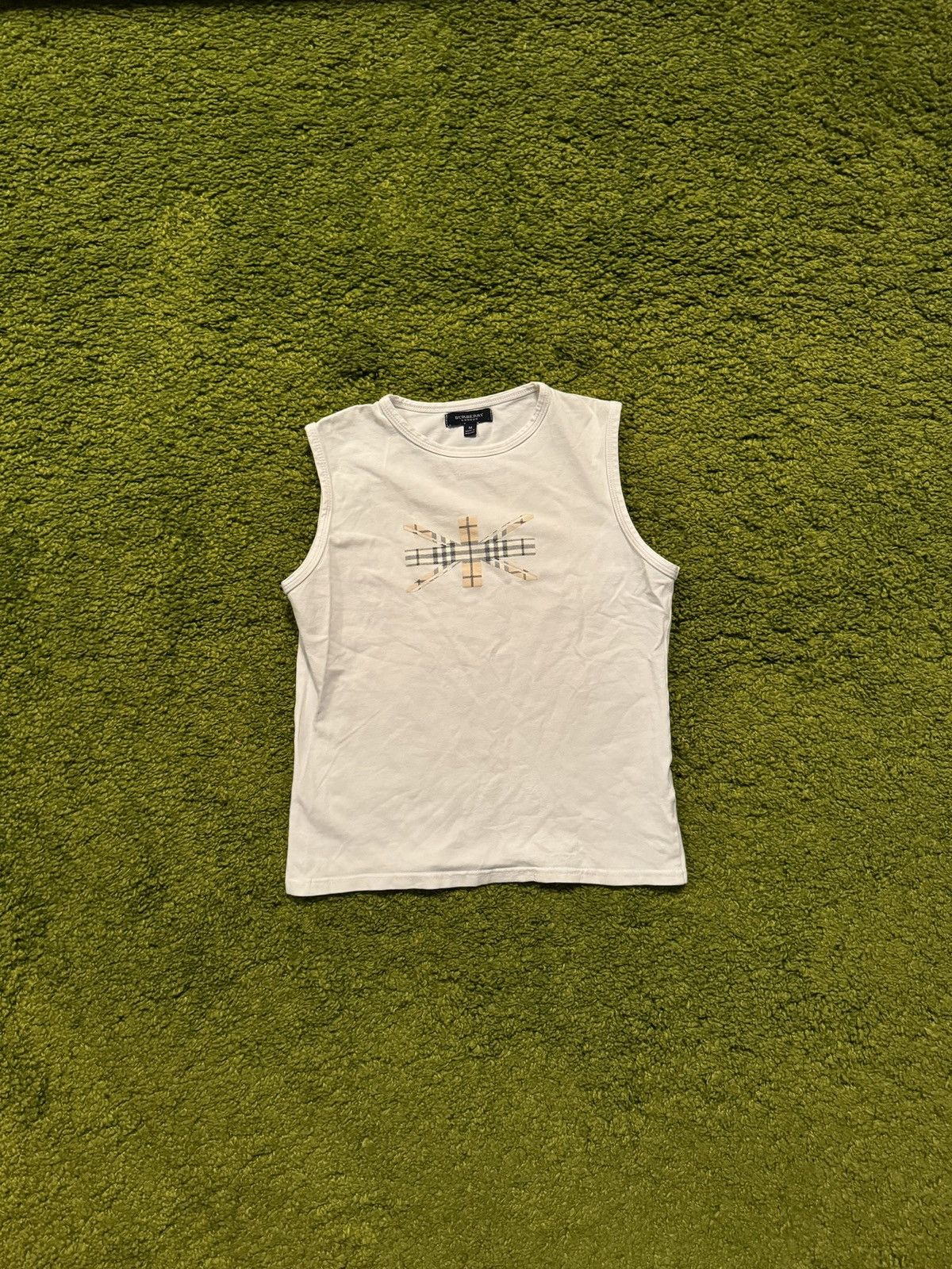 Burberry × Designer × Vintage Burberry 2000s vintage tank top Y2K Size M / US 6-8 / IT 42-44 - 1 Thumbnail