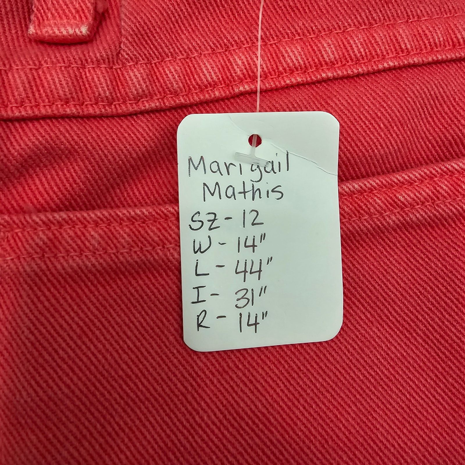 Other Marigail Mathis Pink Denim Jeans Pants 12 Size 34" / US 12 / IT 48 - 5 Thumbnail