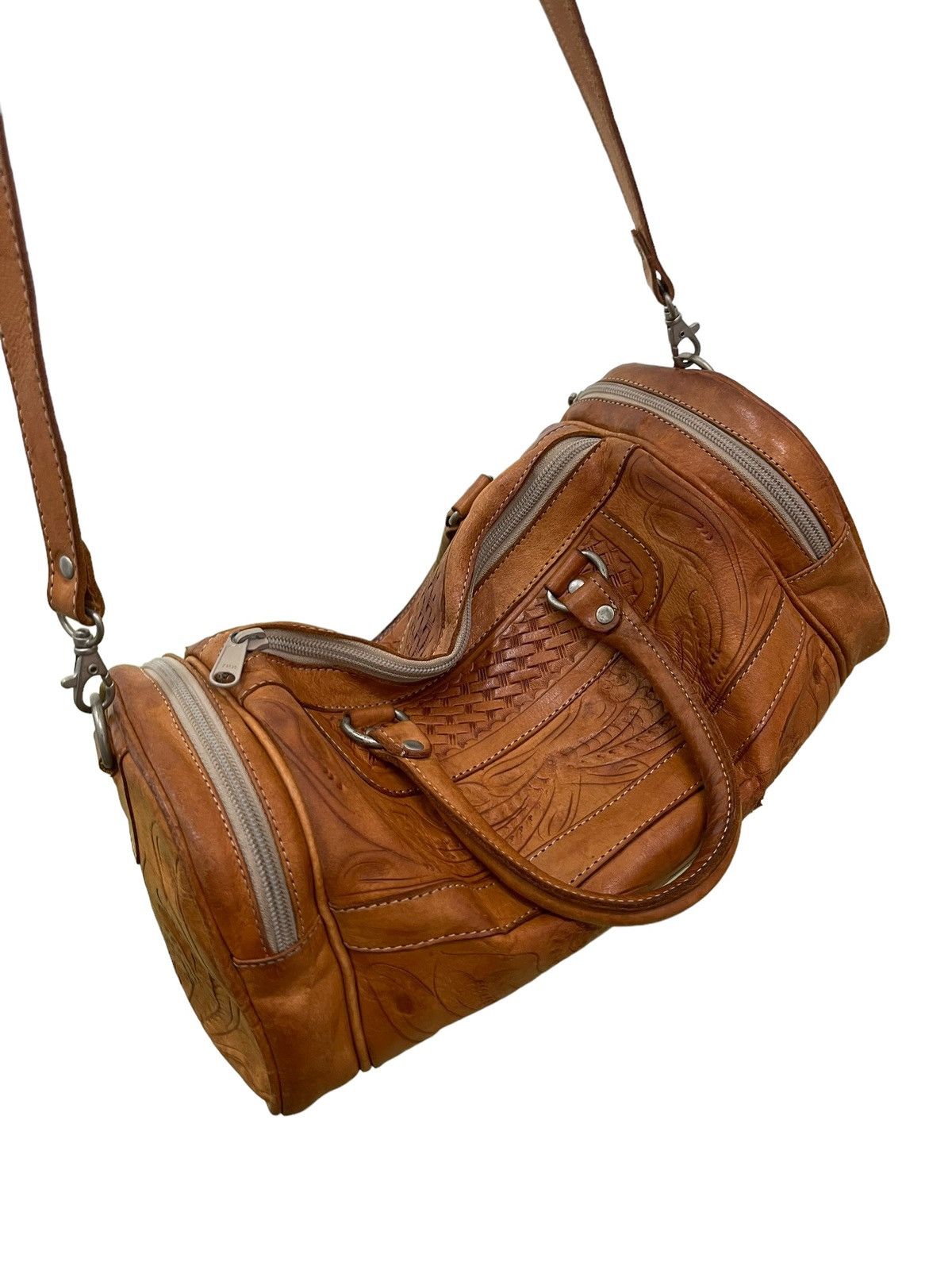 Genuine Leather Full Leather Boston Bag Vintage LL Artworks 2🟩 Size ONE SIZE - 4 Thumbnail