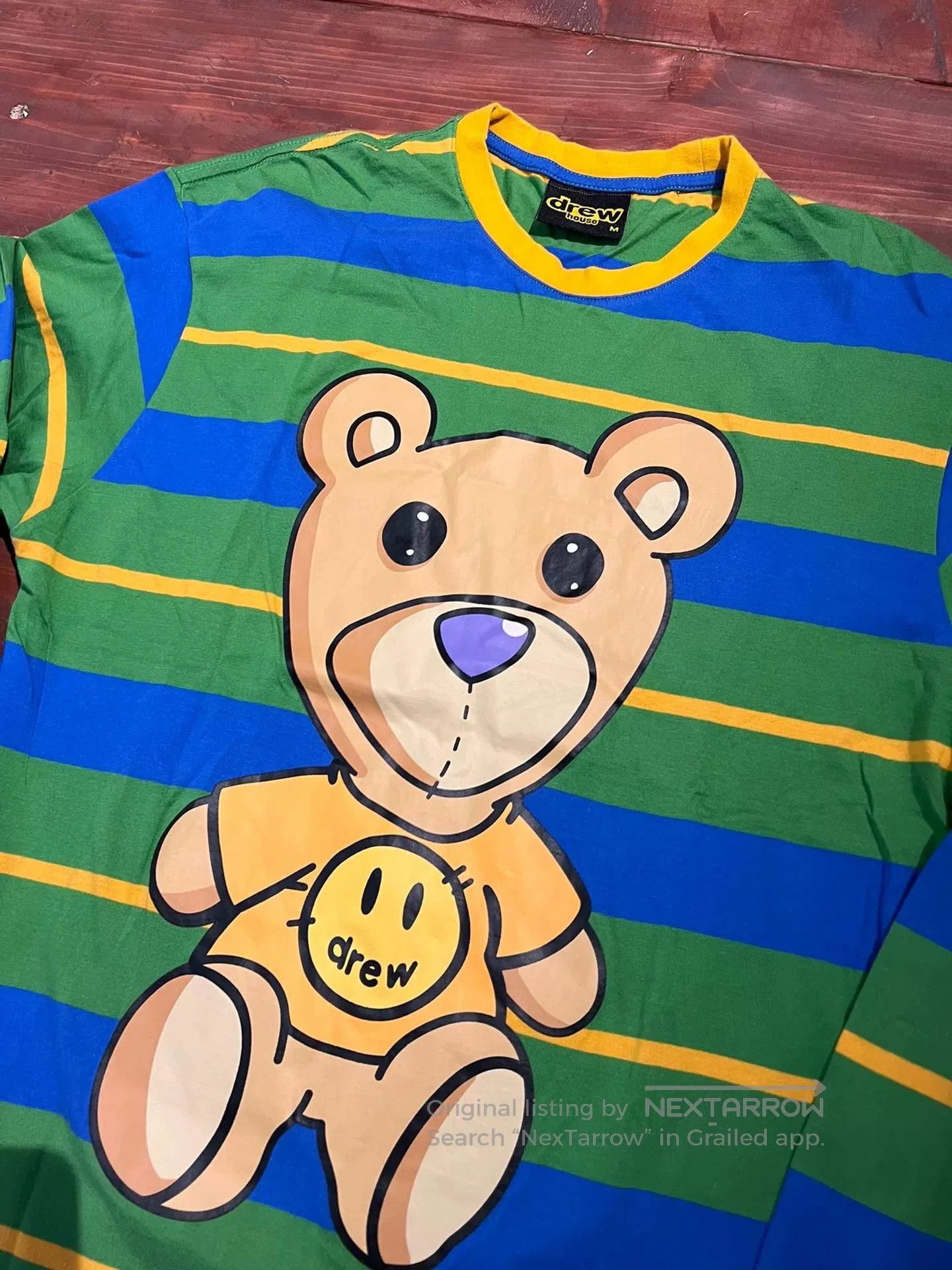 Drew House drew house striped bear long sleeve shirt. Size US M / EU 48-50 / 2 - 2 Thumbnail