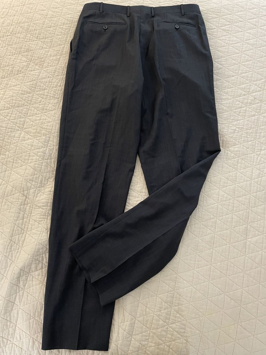 Canali Travel Flat Front Wool Trouser Size 36R - 7 Thumbnail