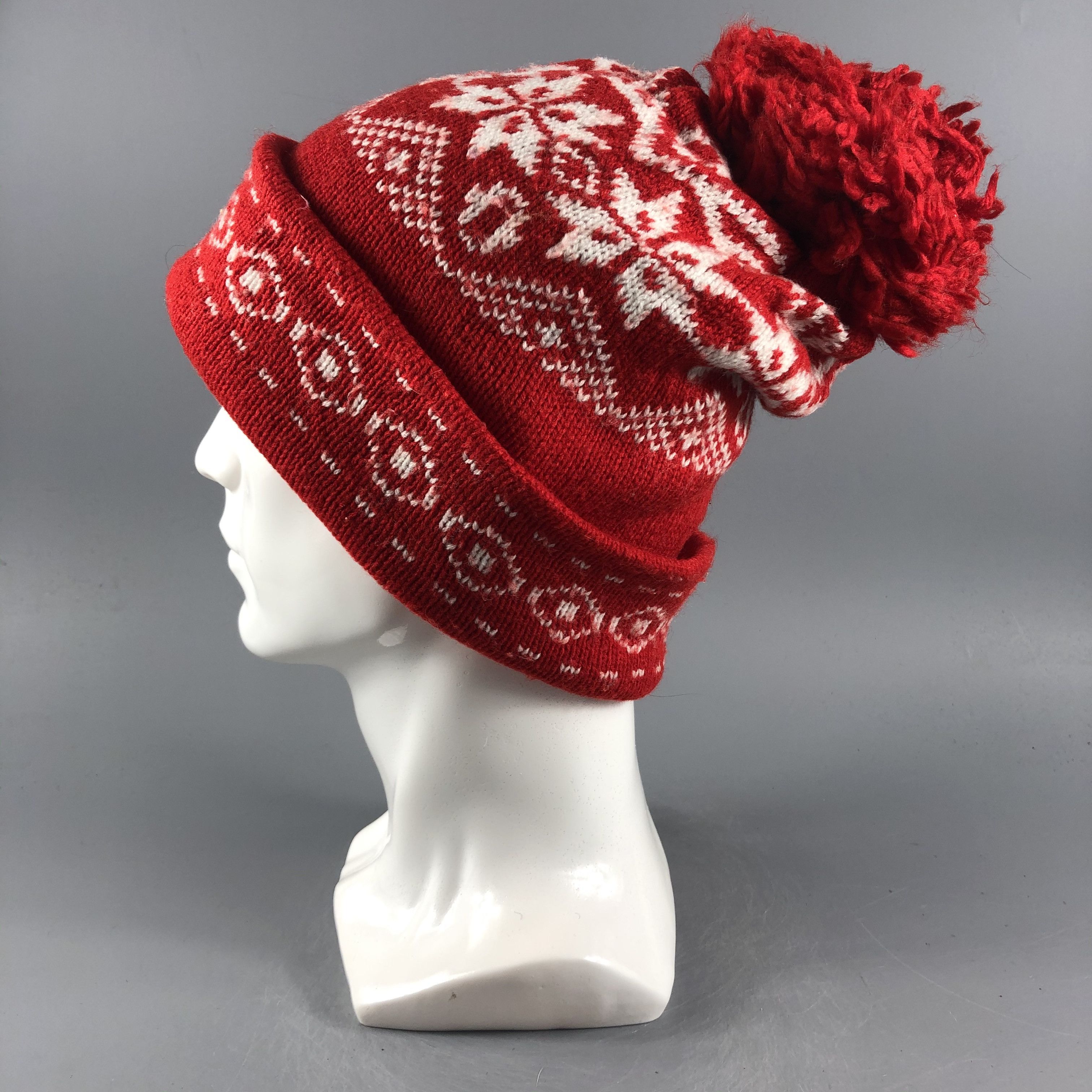Japanese Brand × Vintage Unknown Fair Isle Beanie Snow Hat Snow Cap -D023 Size ONE SIZE - 2 Thumbnail