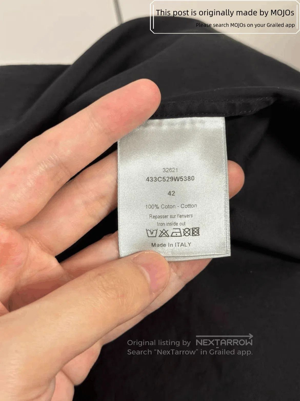 Dior Sz 42 Dior Double Line Basic Shirt. Size US XL / EU 56 / 4 - 6 Thumbnail