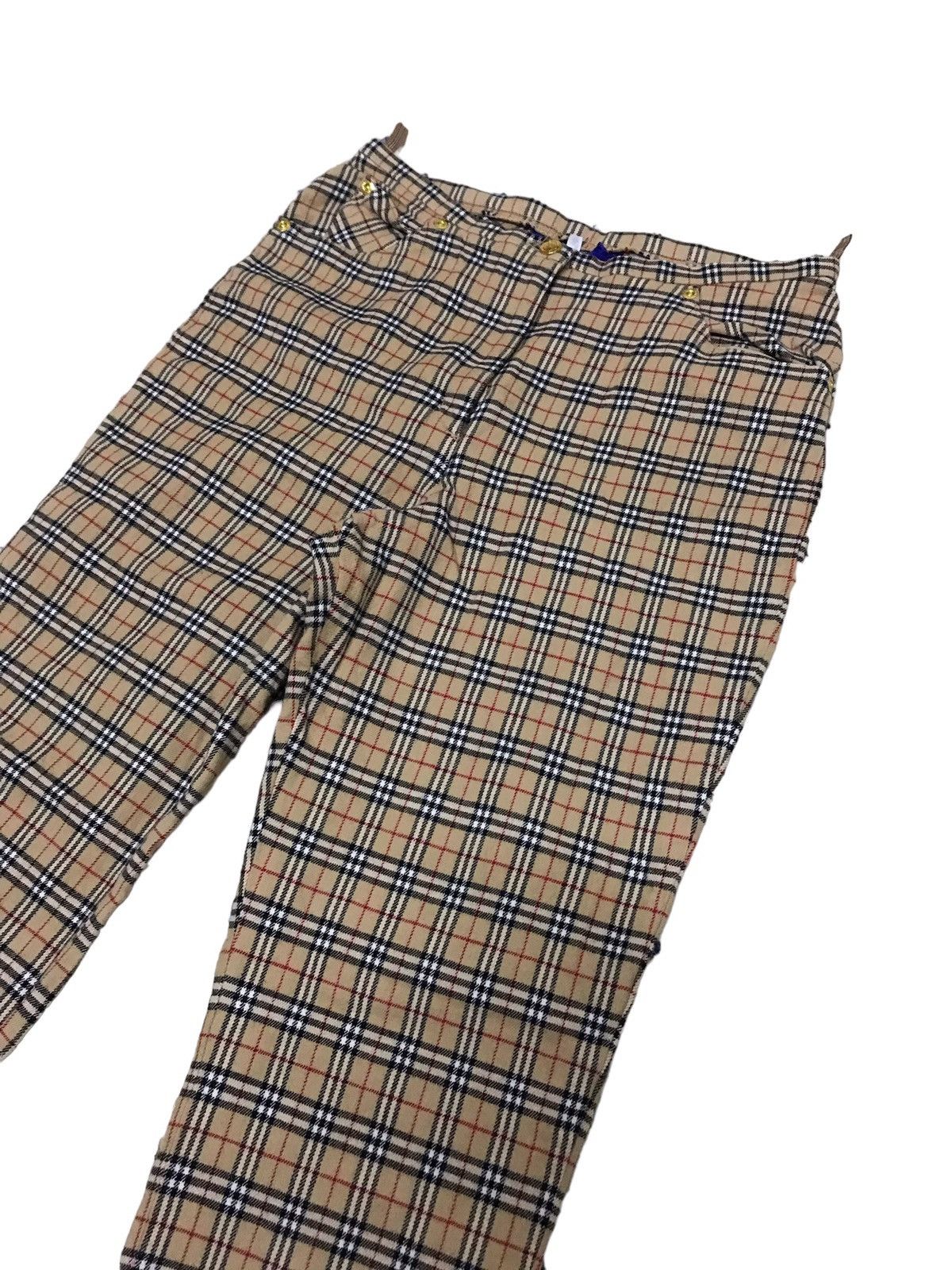 Burberry Vintage Burberry Nova Check Flared Pants Size US 28 / EU 44 - 4 Thumbnail