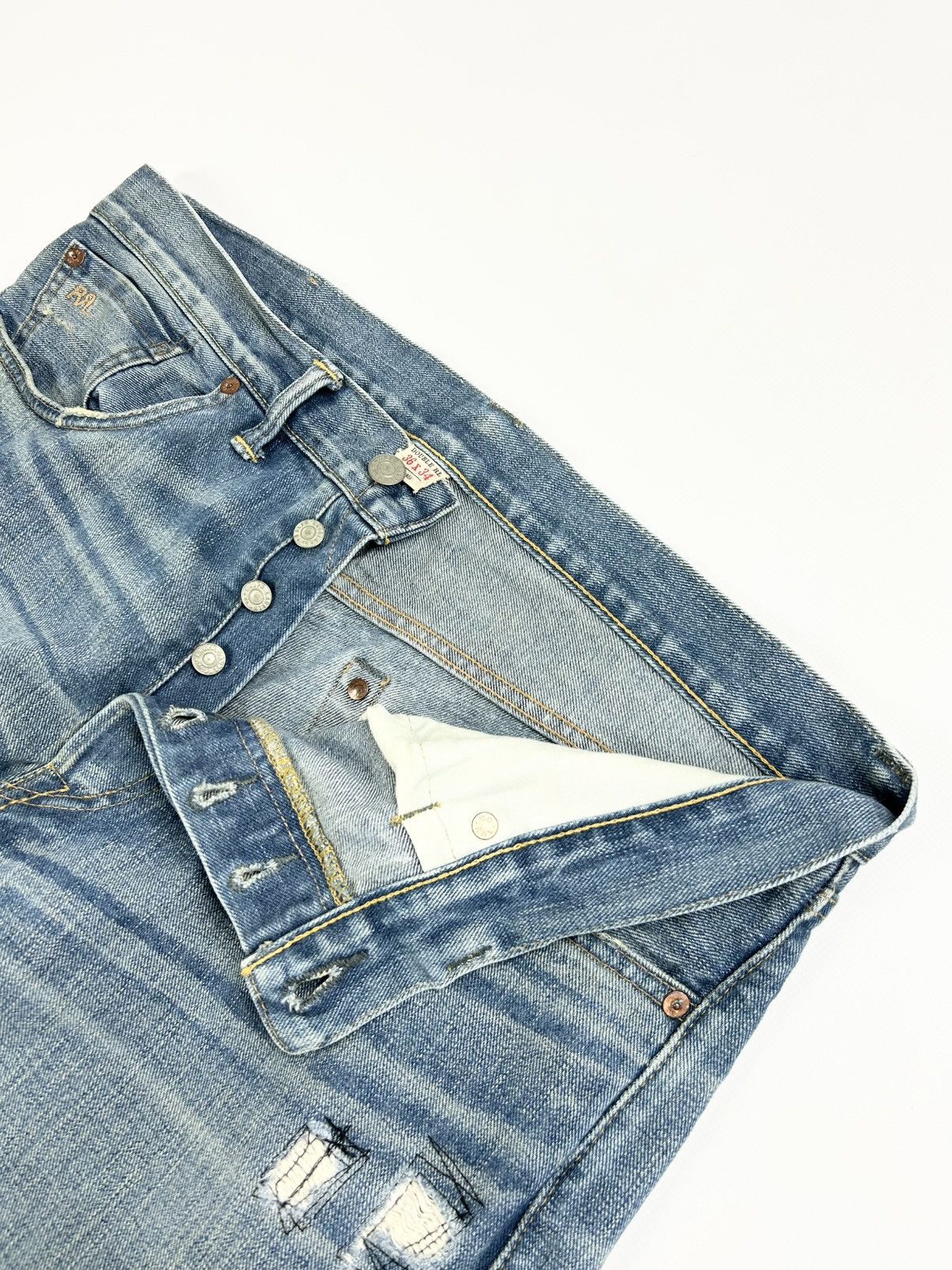 Japanese Brand Rare Ralph Lauren Double RRL Denim Pants Jeans Selvege Japan Size US 36 / EU 52 - 9 Thumbnail