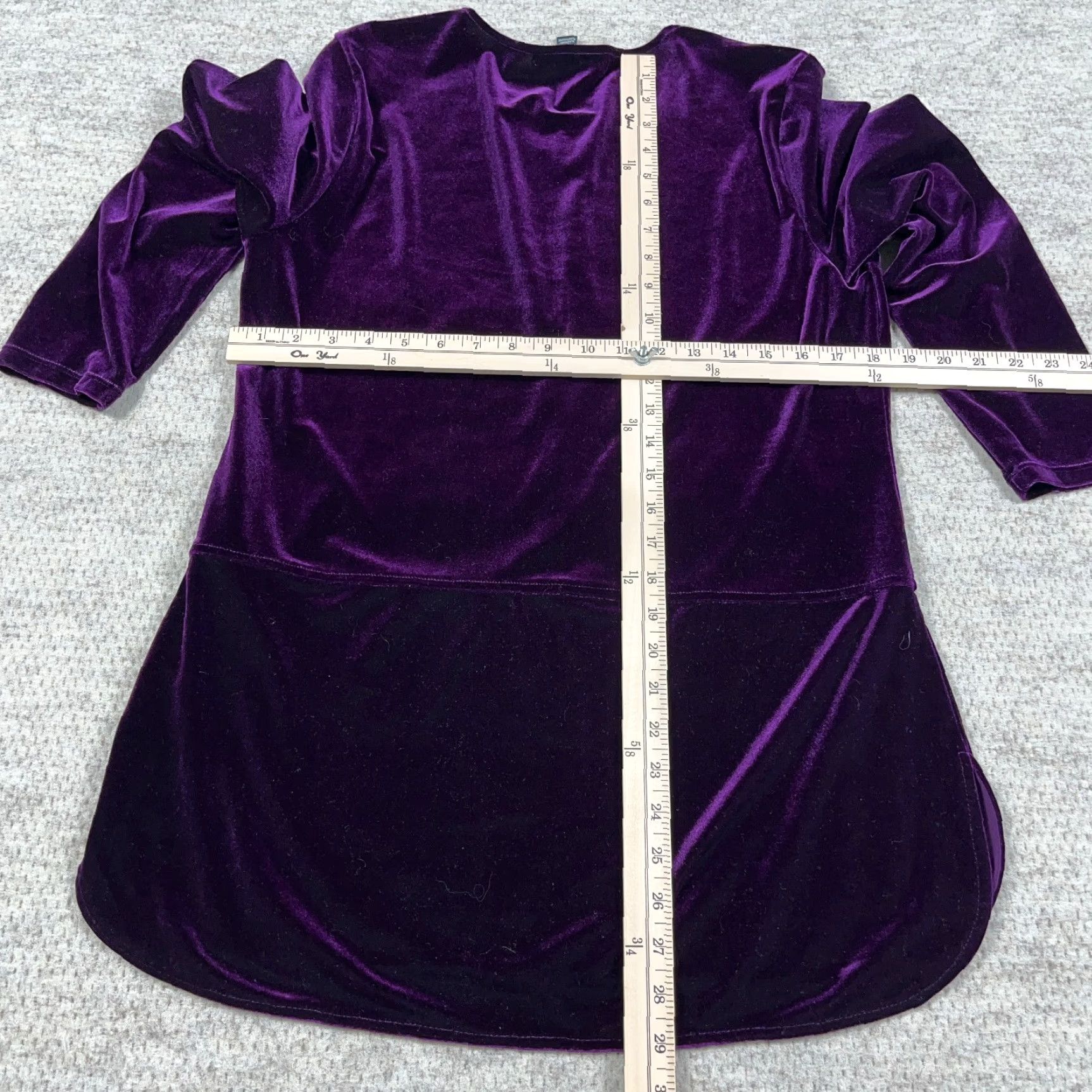 Ralph Lauren Lauren Ralph Lauren Velvet Keyhole Blouse Shirt Womens L Purple Long Sleeve Shirt Womens Size L / US 10 / IT 46 - 5 Thumbnail